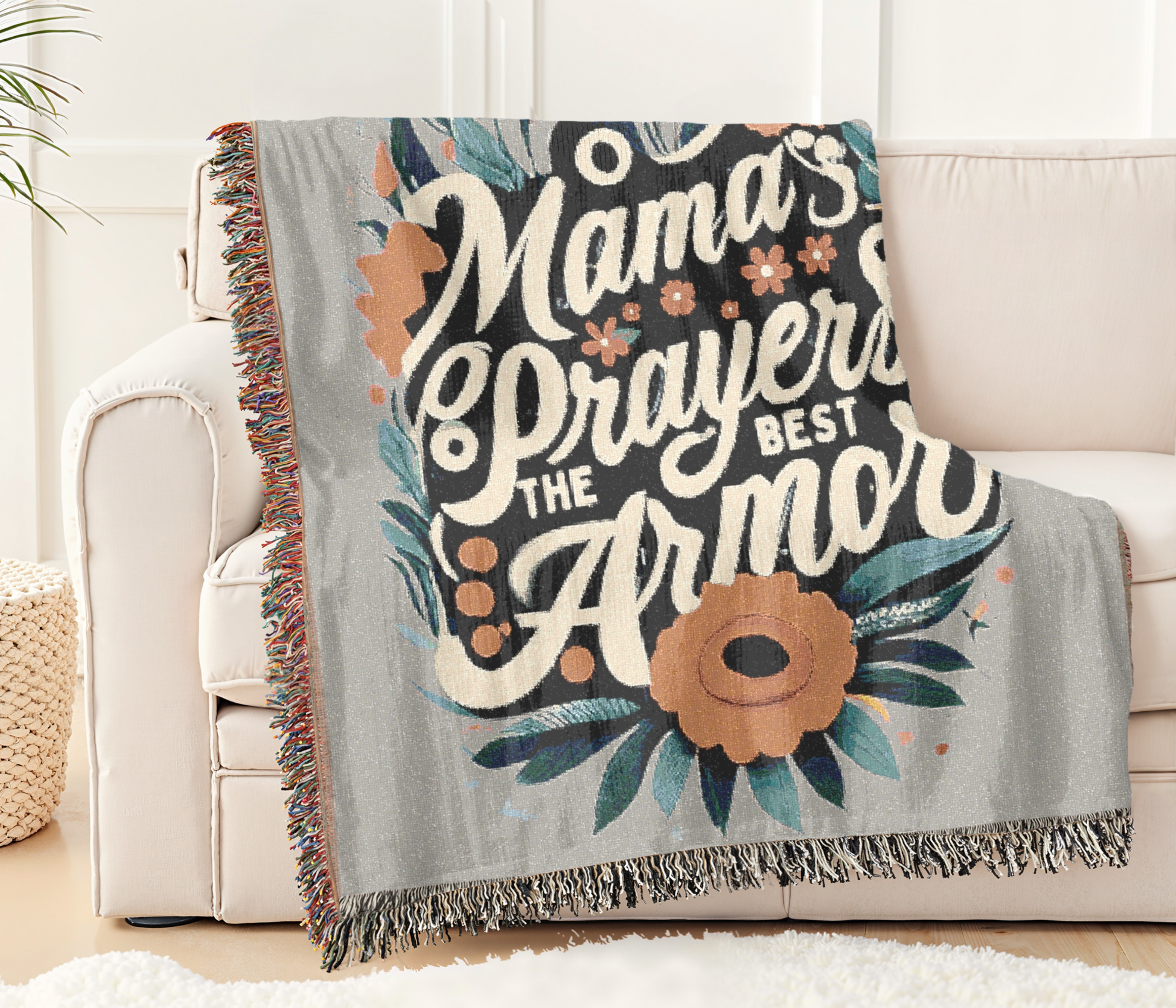 Woven Blanket - Mama's Prayers Blanket product thumbnail image Woven Blanket - Mama's Prayers Blanket product thumbnail image