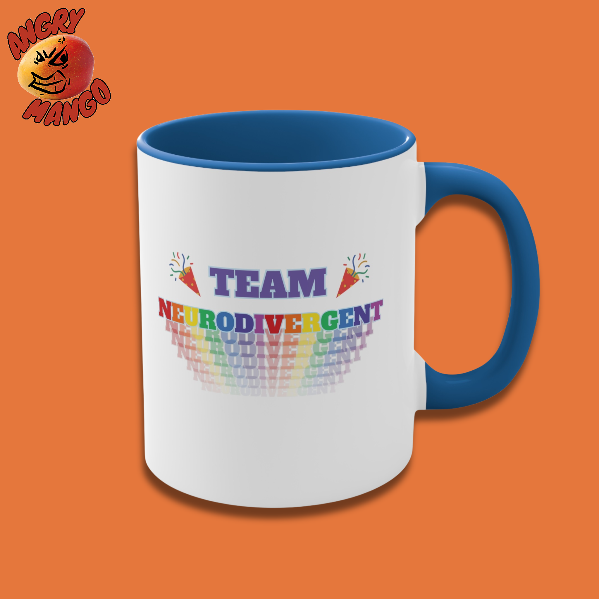Team Neurodivergent 11oz or 15oz Ceramic Accent Coffee Mug, ADHD Acceptance, Autism Acceptance, Celebrate Neurodiversity Team Neurodivergent 11oz or 15oz Ceramic Accent Coffee Mug, ADHD Acceptance, Autism Acceptance, Celebrate Neurodiversity