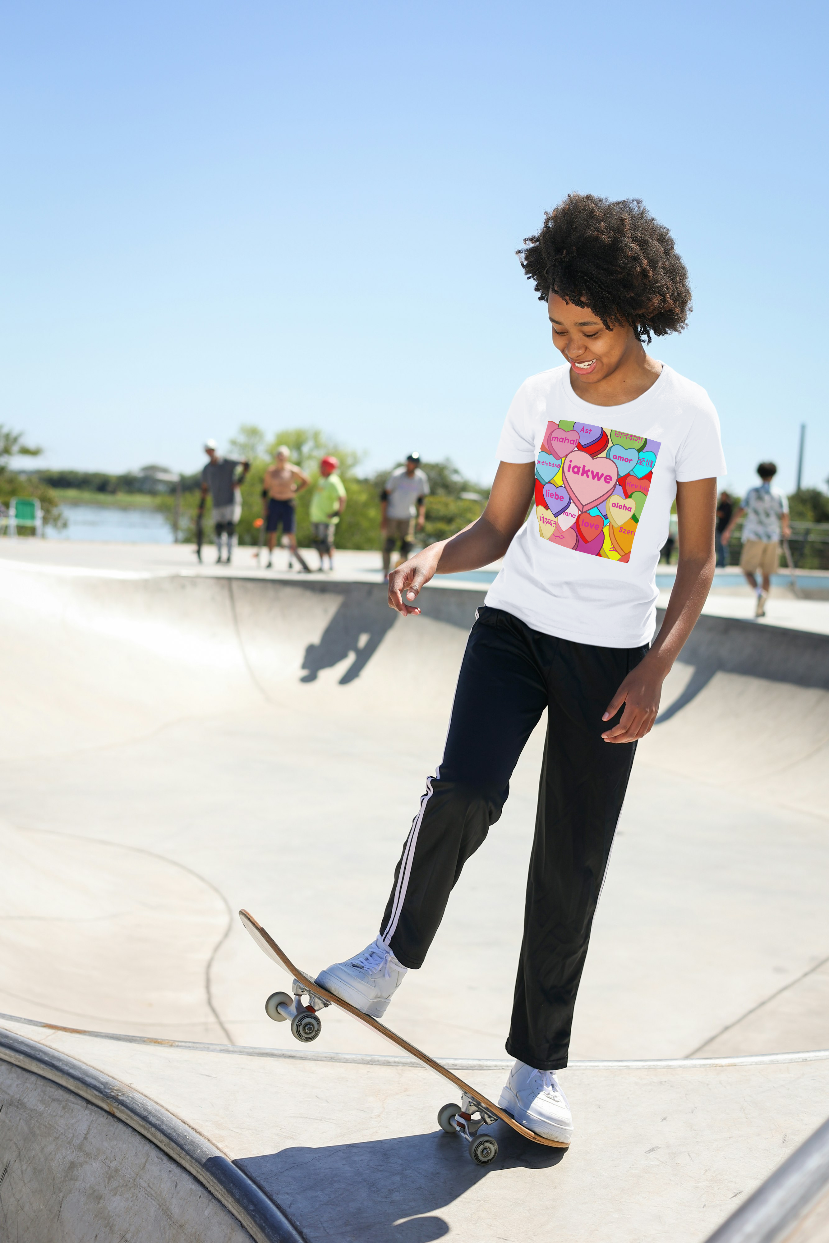 Kids Tee - Nostalgic Valentine's Candy Hearts iakwe Kids Tee - Nostalgic Valentine's Candy Hearts iakwe