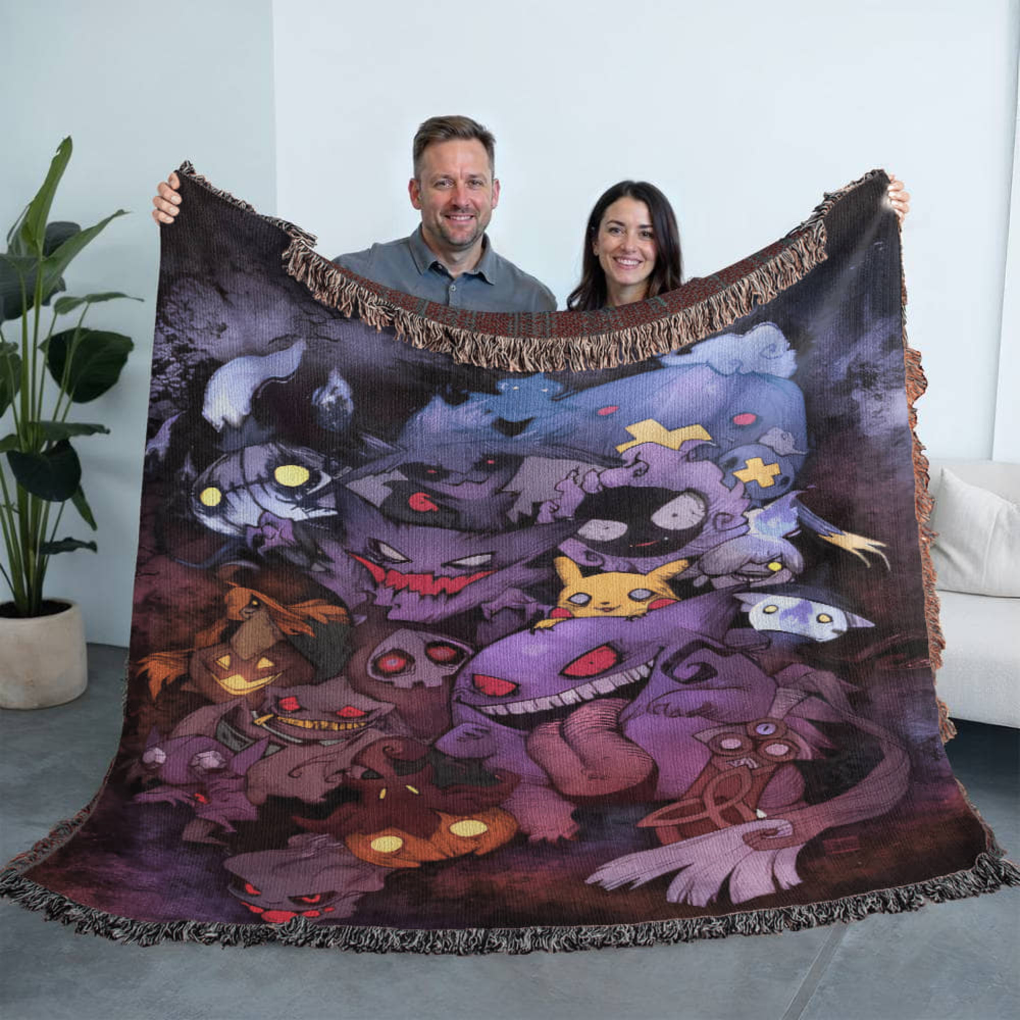 Pokemon genga Woven Blanket Pokemon genga Woven Blanket