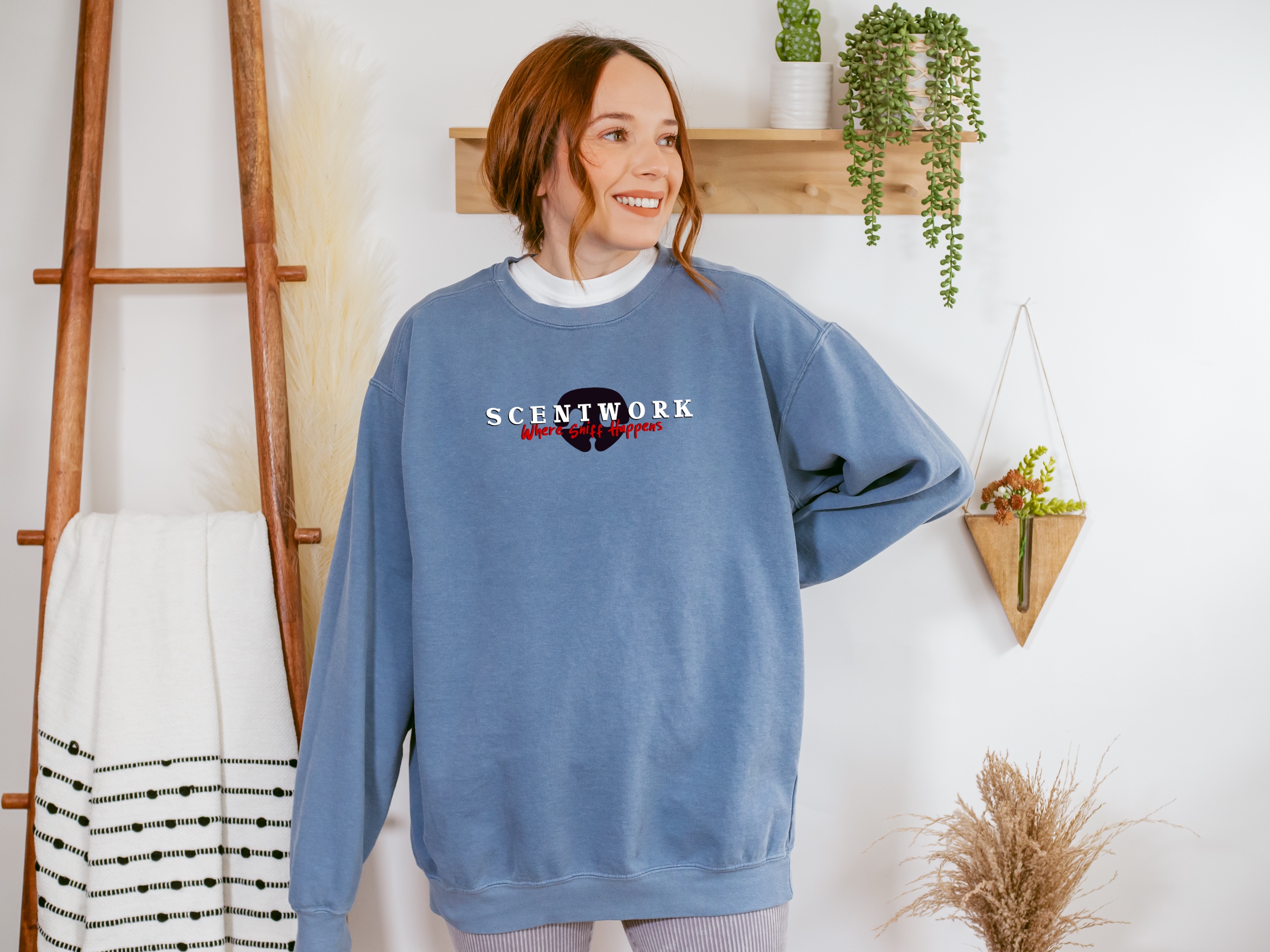 SCENTWORK. Where Sniff Happens SWEATSHIRT product thumbnail image SCENTWORK. Where Sniff Happens SWEATSHIRT product thumbnail image