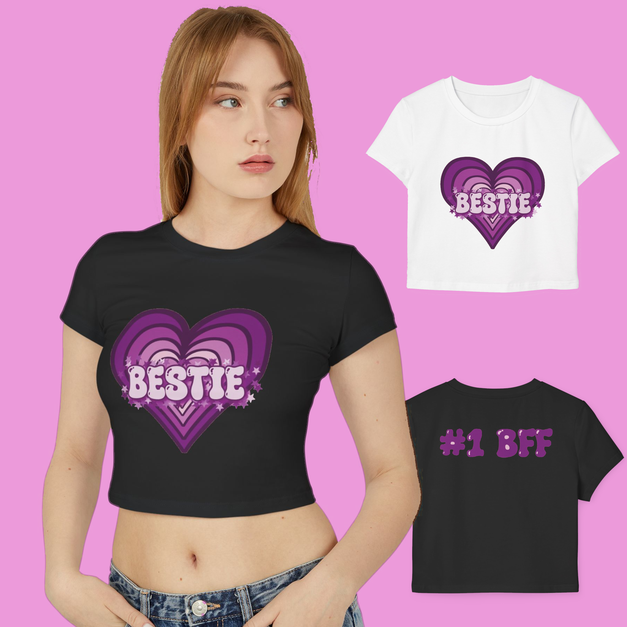 Grape Candy Purple Bestie Organic Cotton Baby Tee Grape Candy Purple Bestie Organic Cotton Baby Tee