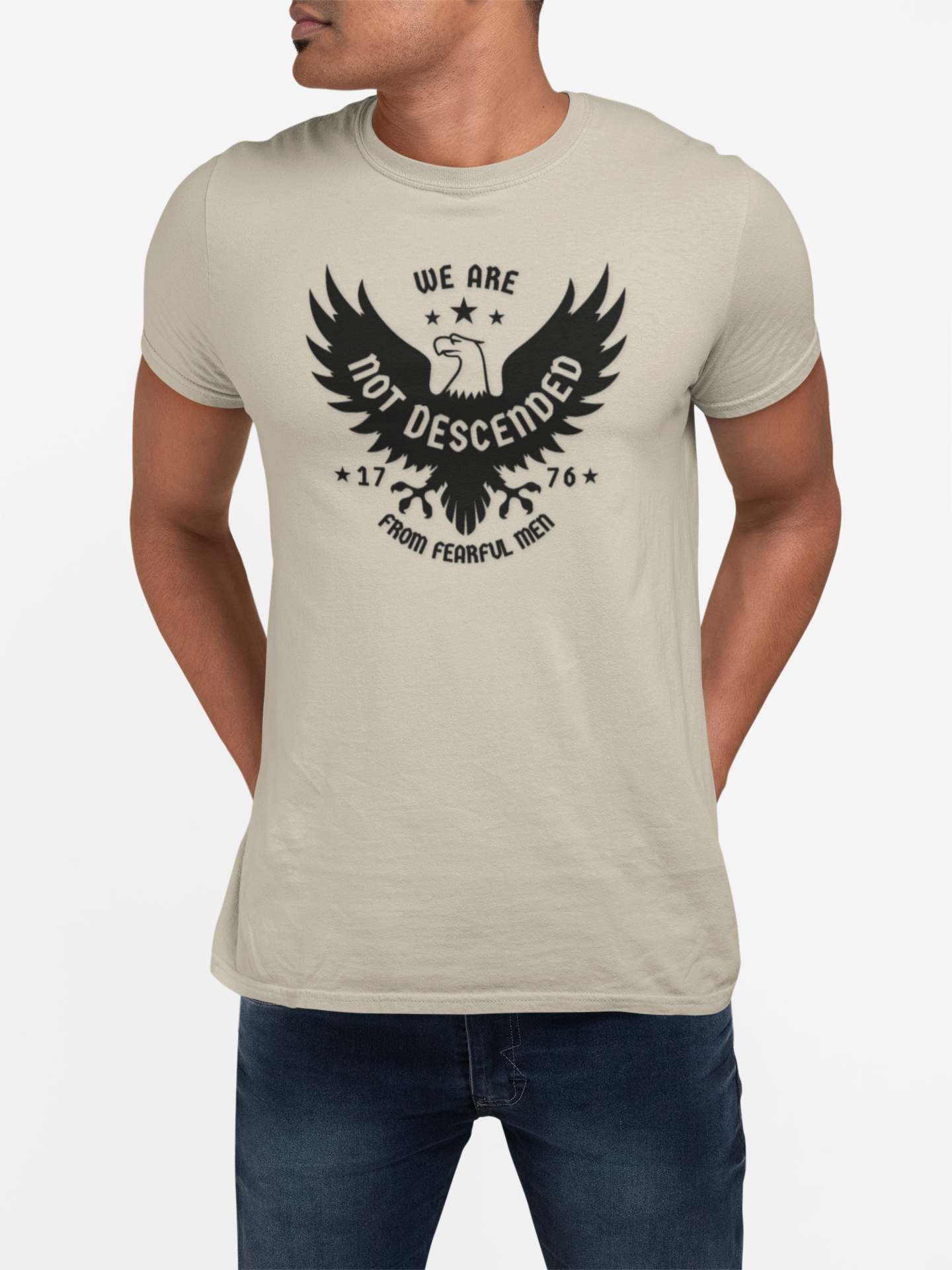 We Are Not Descended from Fearful Men T-shirt, 1776 T-shirt, Patriot T-shirt, Freedom T-Shirt, USA T-shirt, Eagle T-shirt, Eagle Graphic T-shirt, Patriot Gift, Gift for Patriot product thumbnail image We Are Not Descended from Fearful Men T-shirt, 1776 T-shirt, Patriot T-shirt, Freedom T-Shirt, USA T-shirt, Eagle T-shirt, Eagle Graphic T-shirt, Patriot Gift, Gift for Patriot product thumbnail image