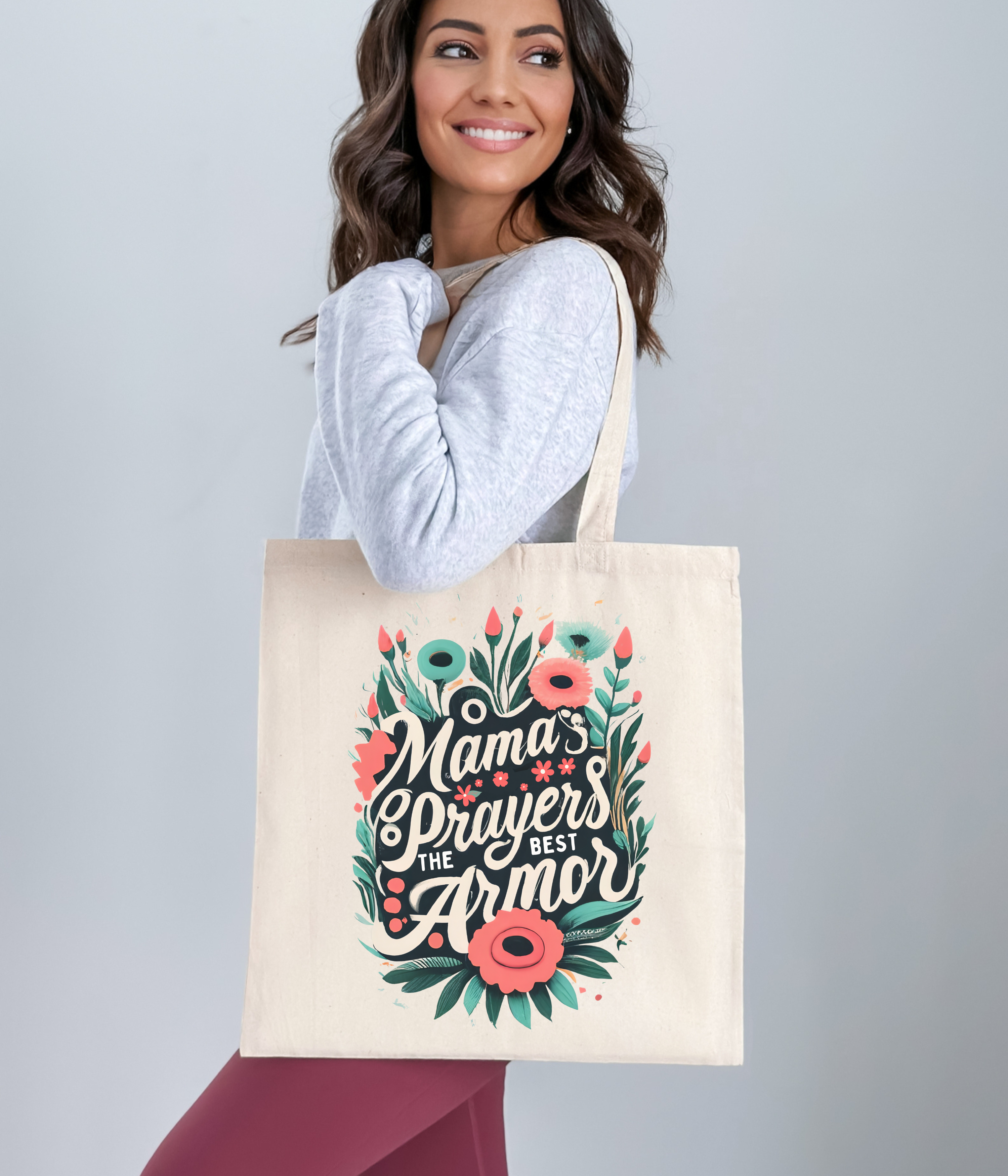 Mom Prayer Tote Bag