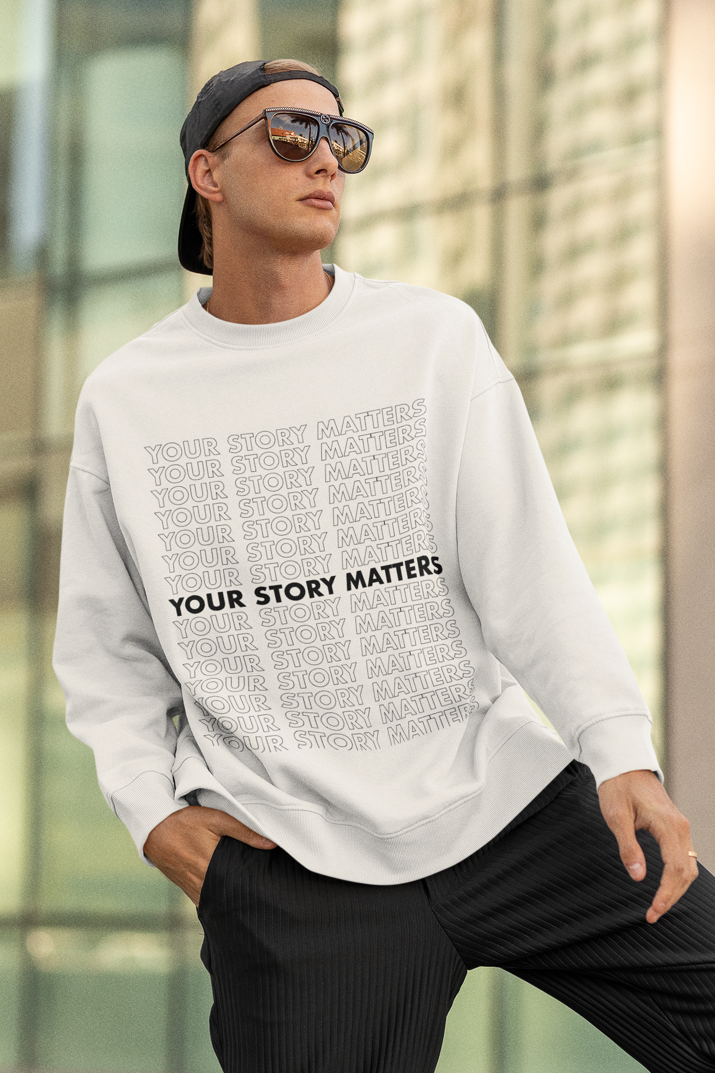 Your Faithful Reader 2025 Your Story Matters Version 2 Unisex Crew Neck Sweatshirt, 12 Colors product thumbnail image Your Faithful Reader 2025 Your Story Matters Version 2 Unisex Crew Neck Sweatshirt, 12 Colors product thumbnail image
