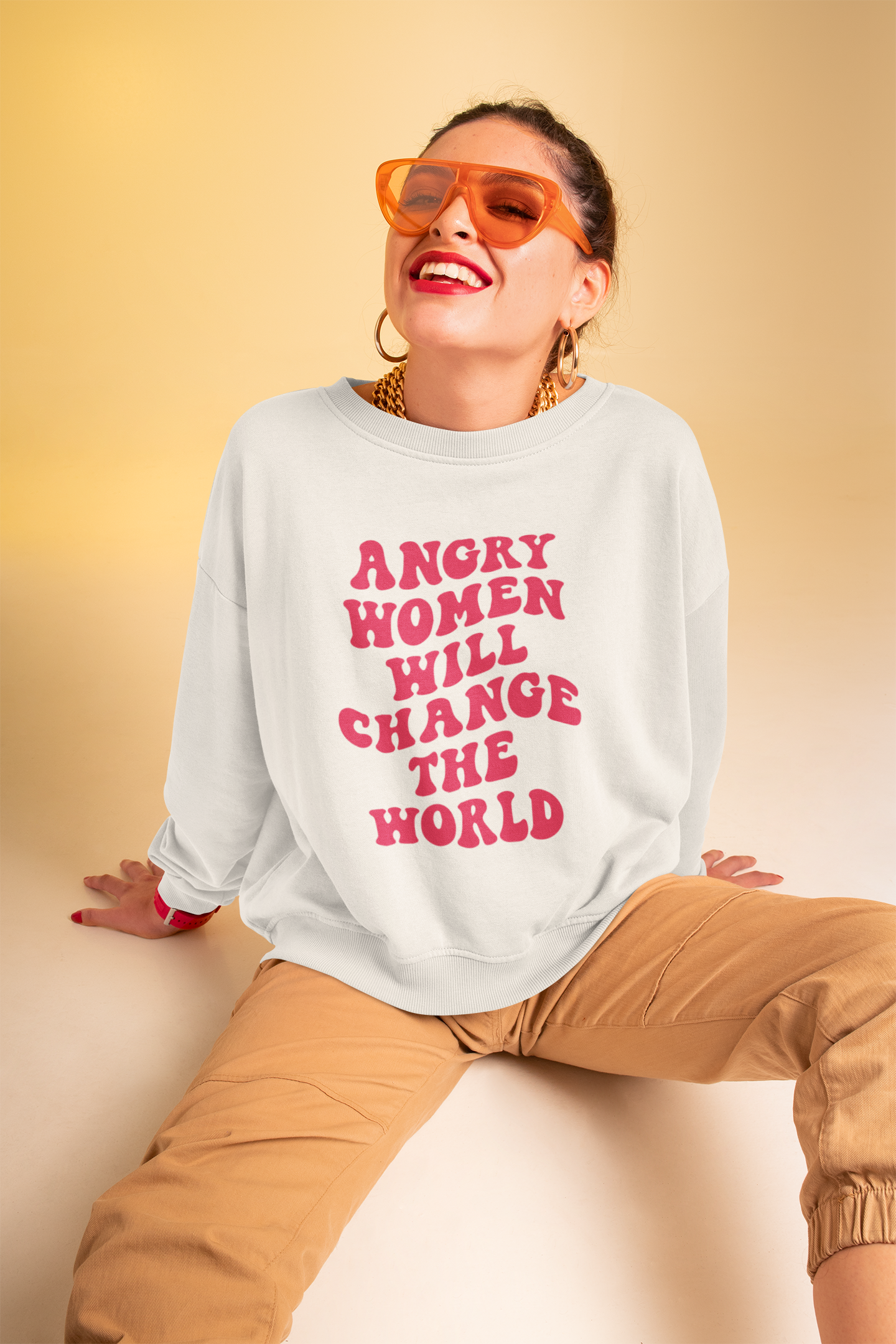 Angry Women Crewneck Sweatshirt product thumbnail image Angry Women Crewneck Sweatshirt product thumbnail image