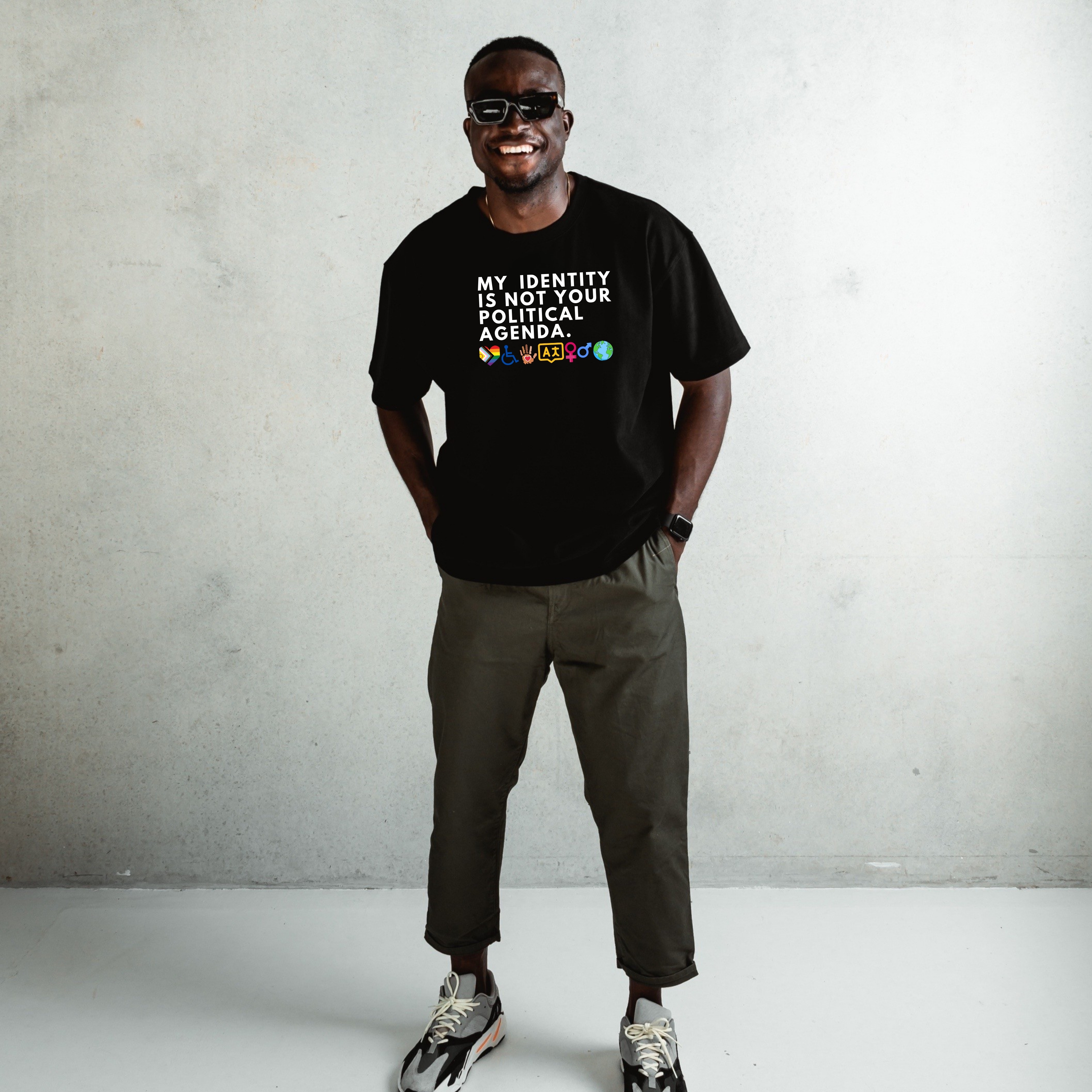 My Identity is Not Your Political Agenda T-Shirt, Unisex Tee, Activist Shirt, Social Justice Clothing, Protest Apparel, Equality Top product thumbnail image My Identity is Not Your Political Agenda T-Shirt, Unisex Tee, Activist Shirt, Social Justice Clothing, Protest Apparel, Equality Top product thumbnail image