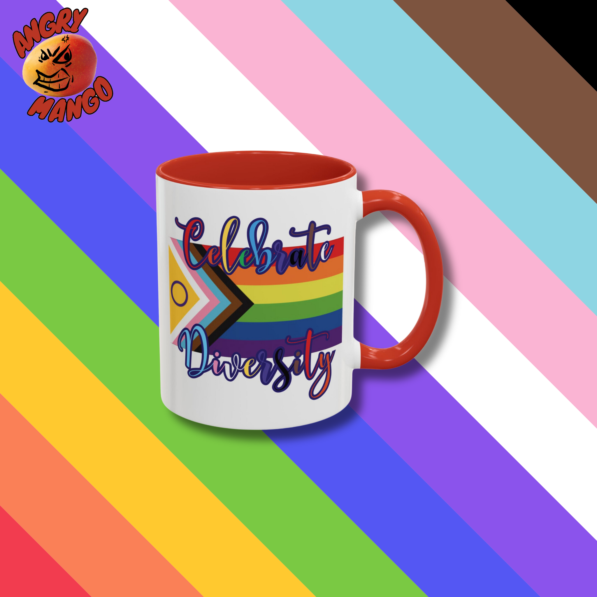 Celebrate Diversity Ceramic Accent Mug 11oz or 15oz Celebrate Diversity Ceramic Accent Mug 11oz or 15oz