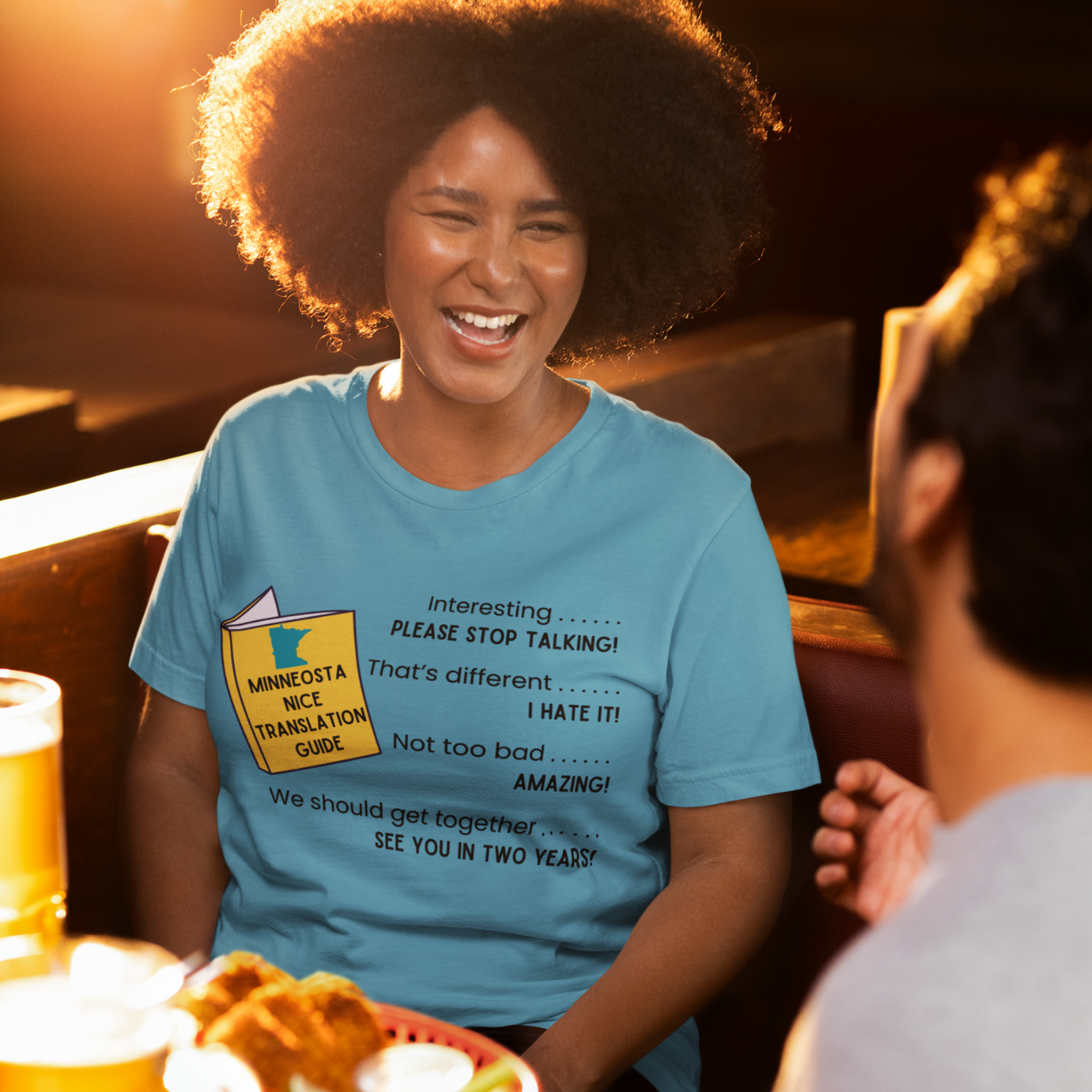 Minnesota Nice Translation Guide T-Shirt, Funny MN Tee, Midwestern Sarcasm Quote Shirt, Lake Life Graphic Top, State Pride Apparel product thumbnail image Minnesota Nice Translation Guide T-Shirt, Funny MN Tee, Midwestern Sarcasm Quote Shirt, Lake Life Graphic Top, State Pride Apparel product thumbnail image