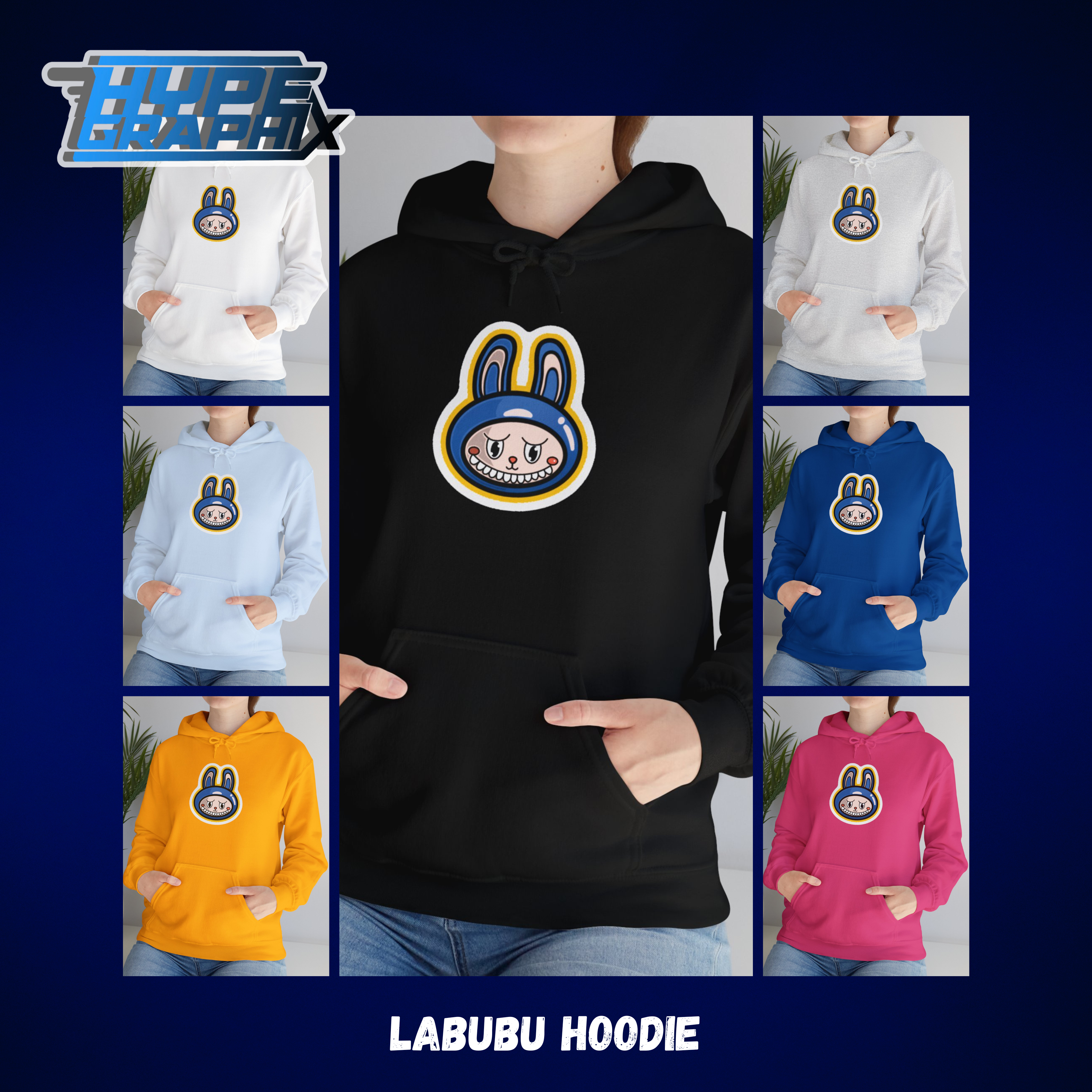 LABUBU Unisex Heavy Blend™ Hooded Sweatshirt product thumbnail image