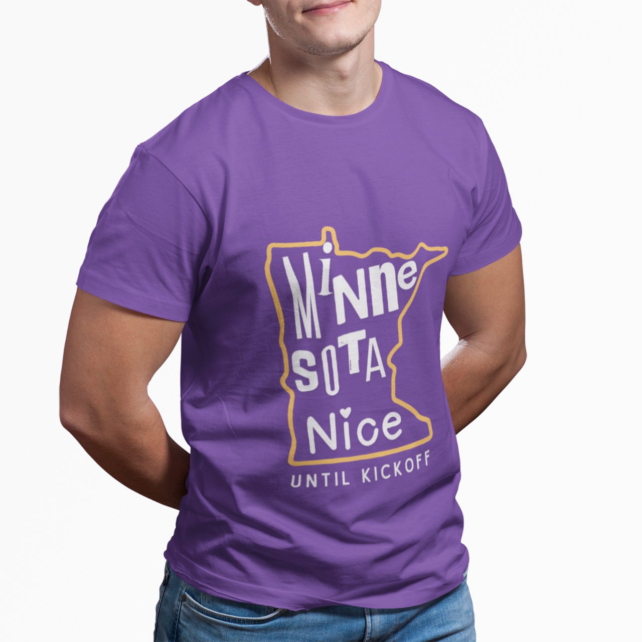 Unisex T-Shirt, MN Nice Until Kickoff, Football Tee, Tailgating Shirt, Sports Fan Gift, Game Day Apparel product thumbnail image Unisex T-Shirt, MN Nice Until Kickoff, Football Tee, Tailgating Shirt, Sports Fan Gift, Game Day Apparel product thumbnail image