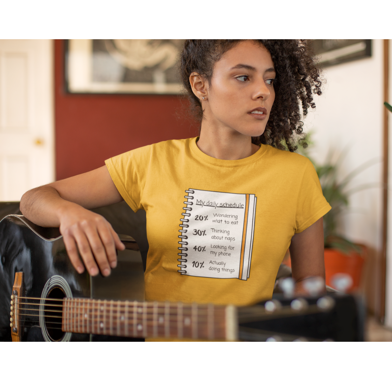 Funny Daily Schedule Breakdown Unisex T-Shirt, Humorous Tee, Work from Home Shirt, Casual Graphic Top, Daily Planner Tee product thumbnail image Funny Daily Schedule Breakdown Unisex T-Shirt, Humorous Tee, Work from Home Shirt, Casual Graphic Top, Daily Planner Tee product thumbnail image