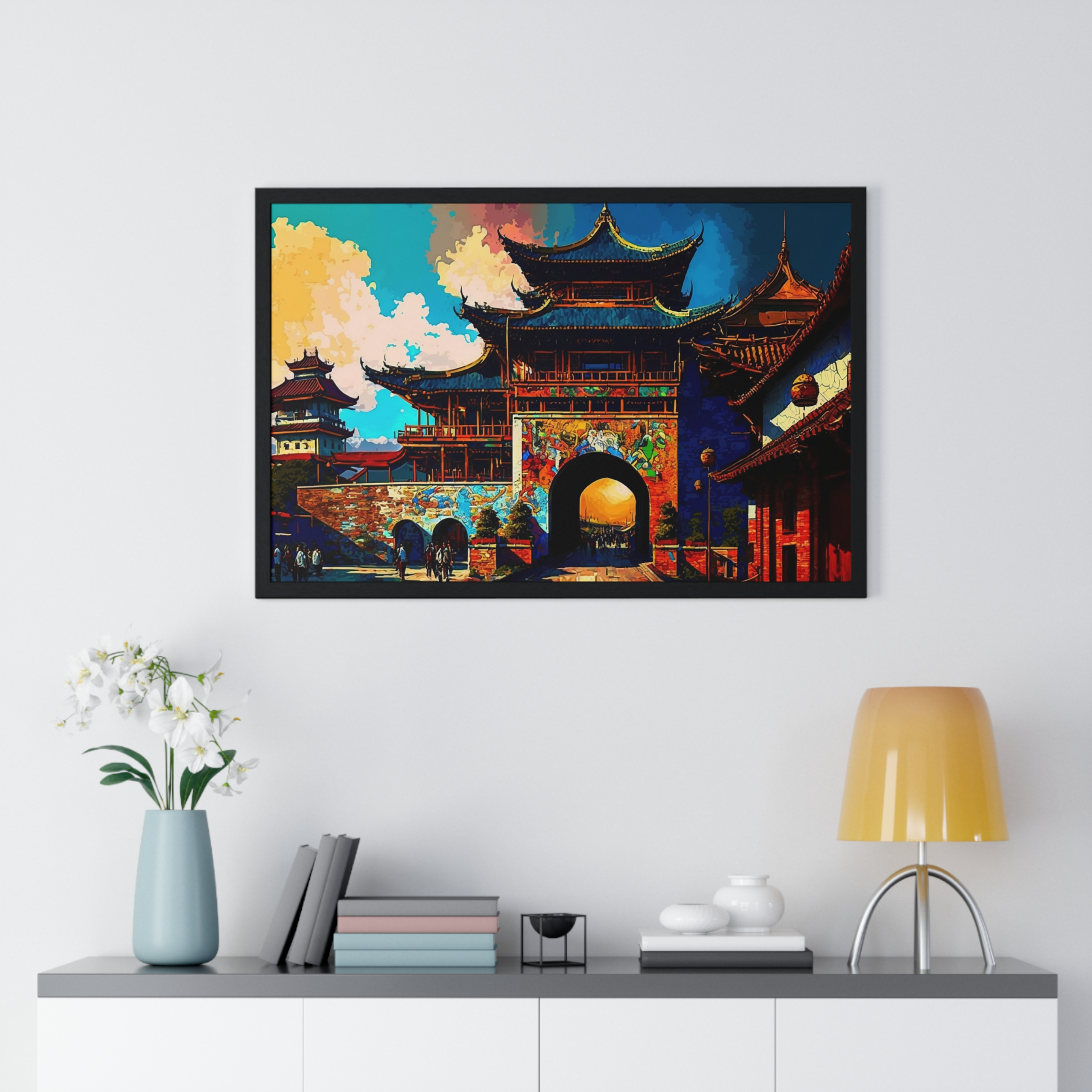 Beijing Peking Forbidden City Horizontal Framed Poster