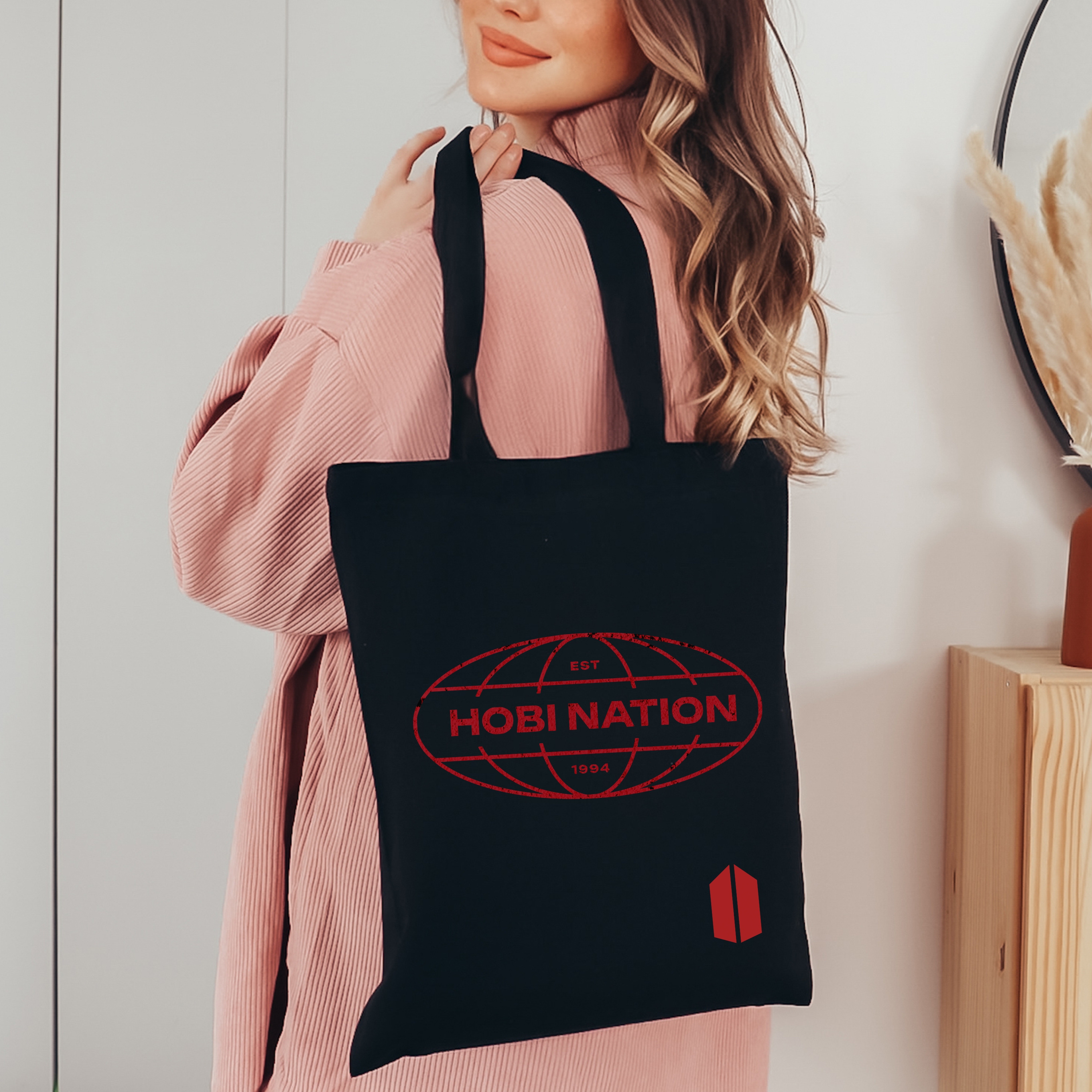 Hobi Cotton Canvas Tote Bag, Printed on FRONT and BACK, Designed for Army by Army product thumbnail image Hobi Cotton Canvas Tote Bag, Printed on FRONT and BACK, Designed for Army by Army product thumbnail image