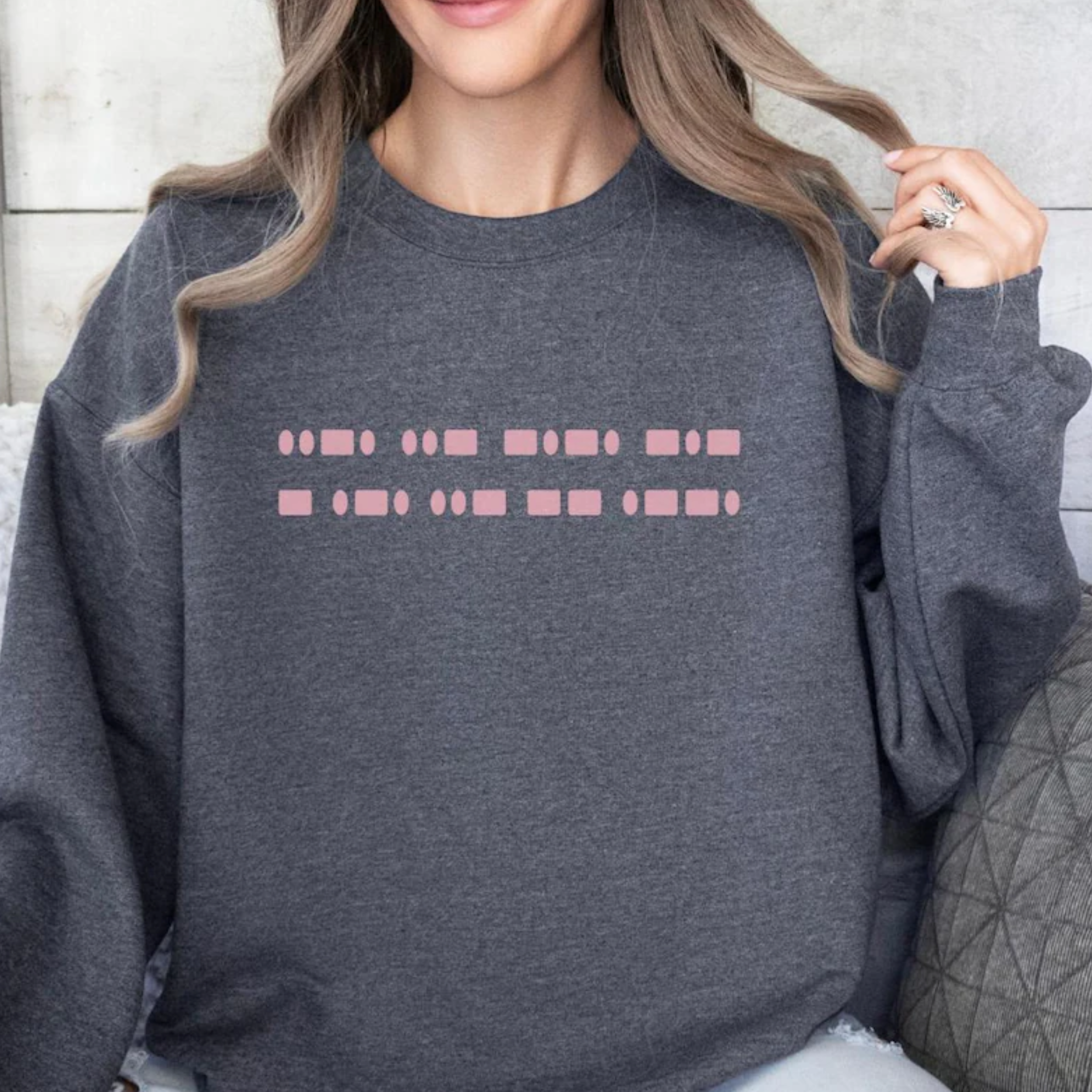 Subtle Anti-Trump Morse Code Fuck Trump Sweatshirt Subtle Anti-Trump Morse Code Fuck Trump Sweatshirt