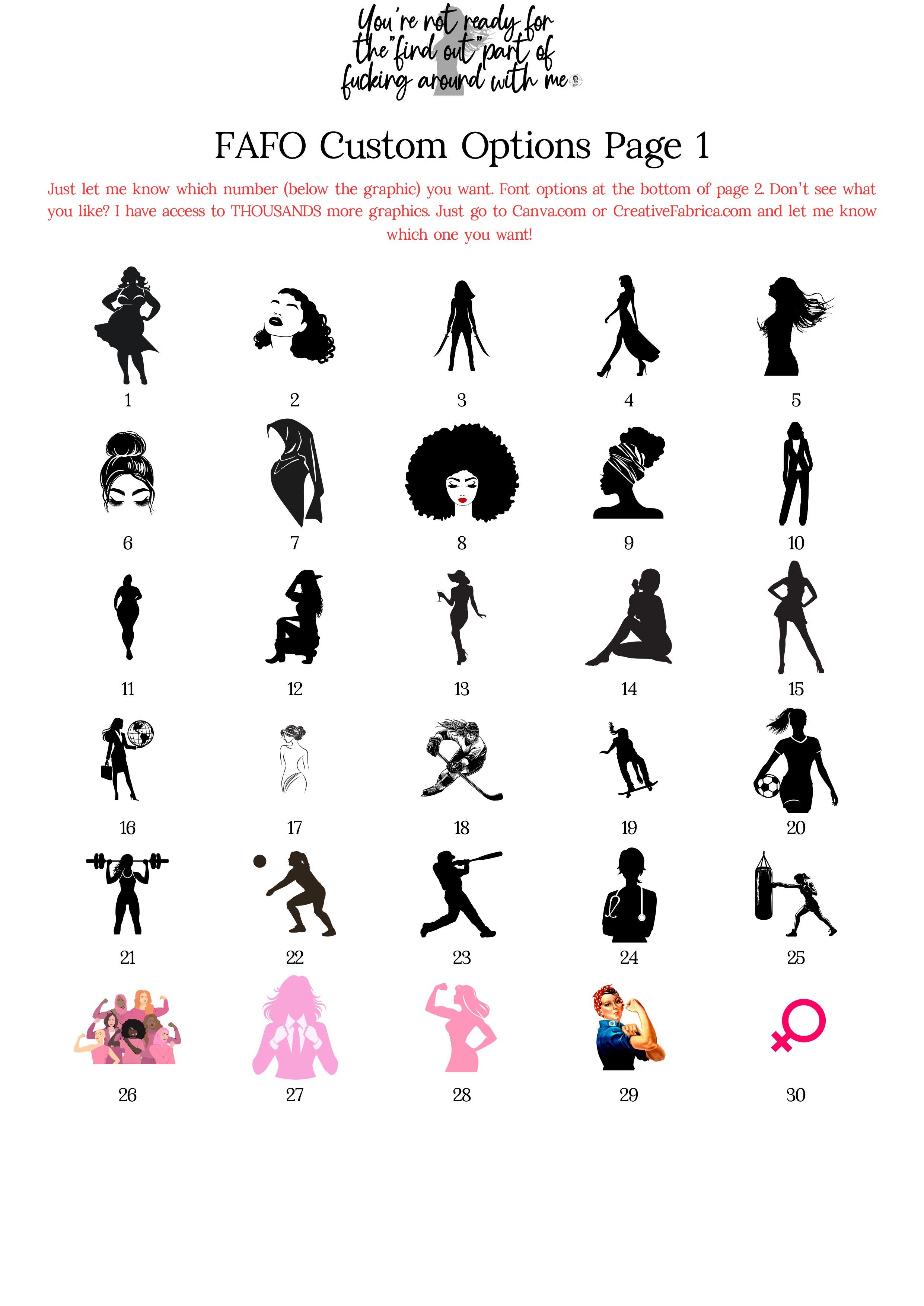 FAFO Friendly Warning 🙃- Inclusive "Youth" Size product thumbnail image FAFO Friendly Warning 🙃- Inclusive "Youth" Size product thumbnail image