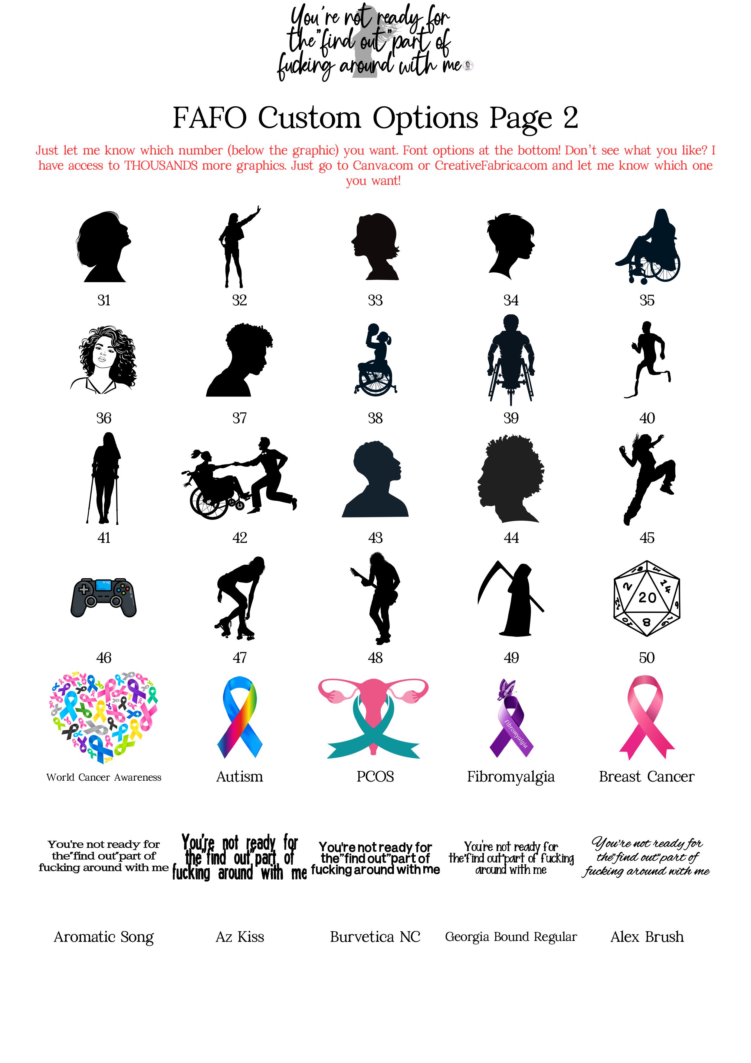 FAFO Friendly Warning 🙃- Inclusive "Youth" Size product thumbnail image FAFO Friendly Warning 🙃- Inclusive "Youth" Size product thumbnail image