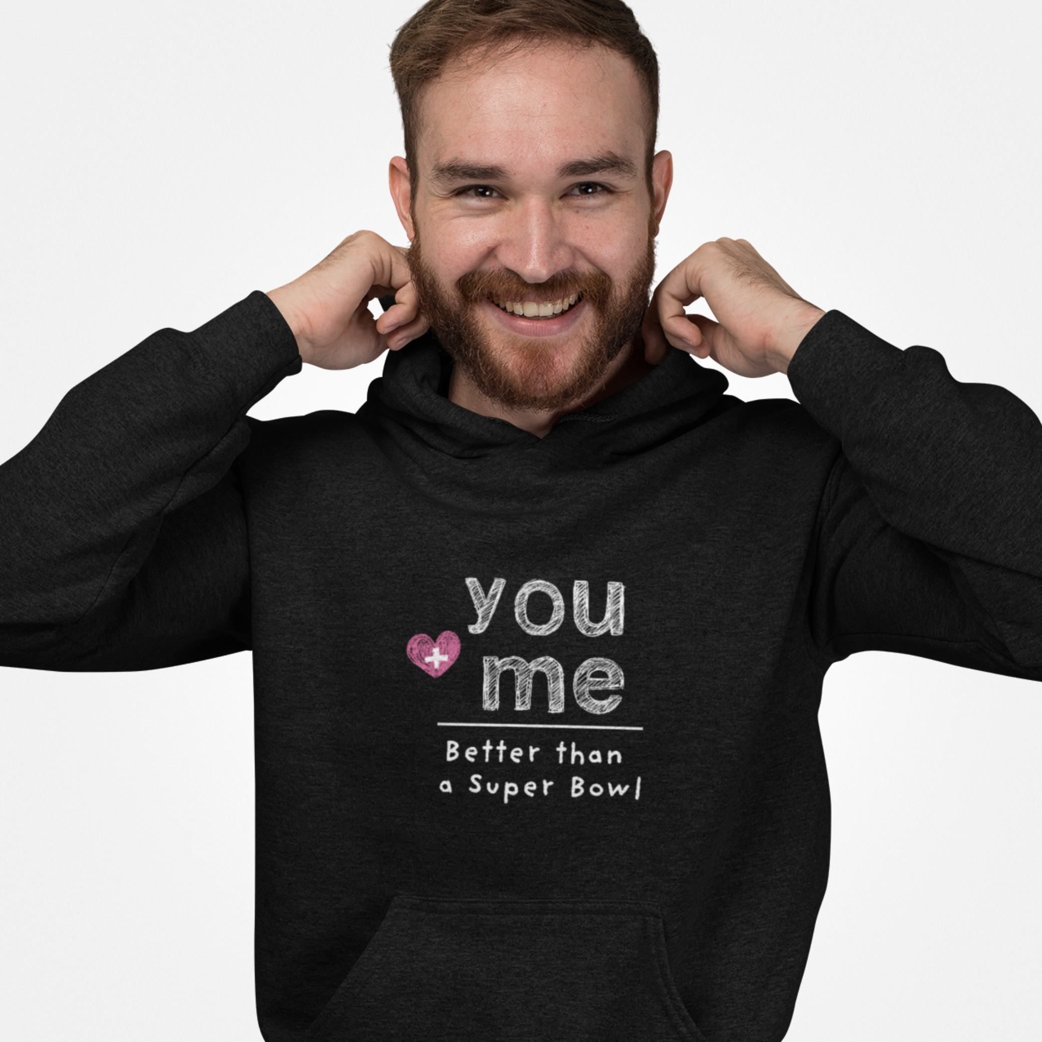 Super Bowl Couple's Hoodie, Relationship Goals Sweatshirt, Valentine's Day Gift, Love Theme Pullover, Comfy Partner Matching Jacket product thumbnail image Super Bowl Couple's Hoodie, Relationship Goals Sweatshirt, Valentine's Day Gift, Love Theme Pullover, Comfy Partner Matching Jacket product thumbnail image