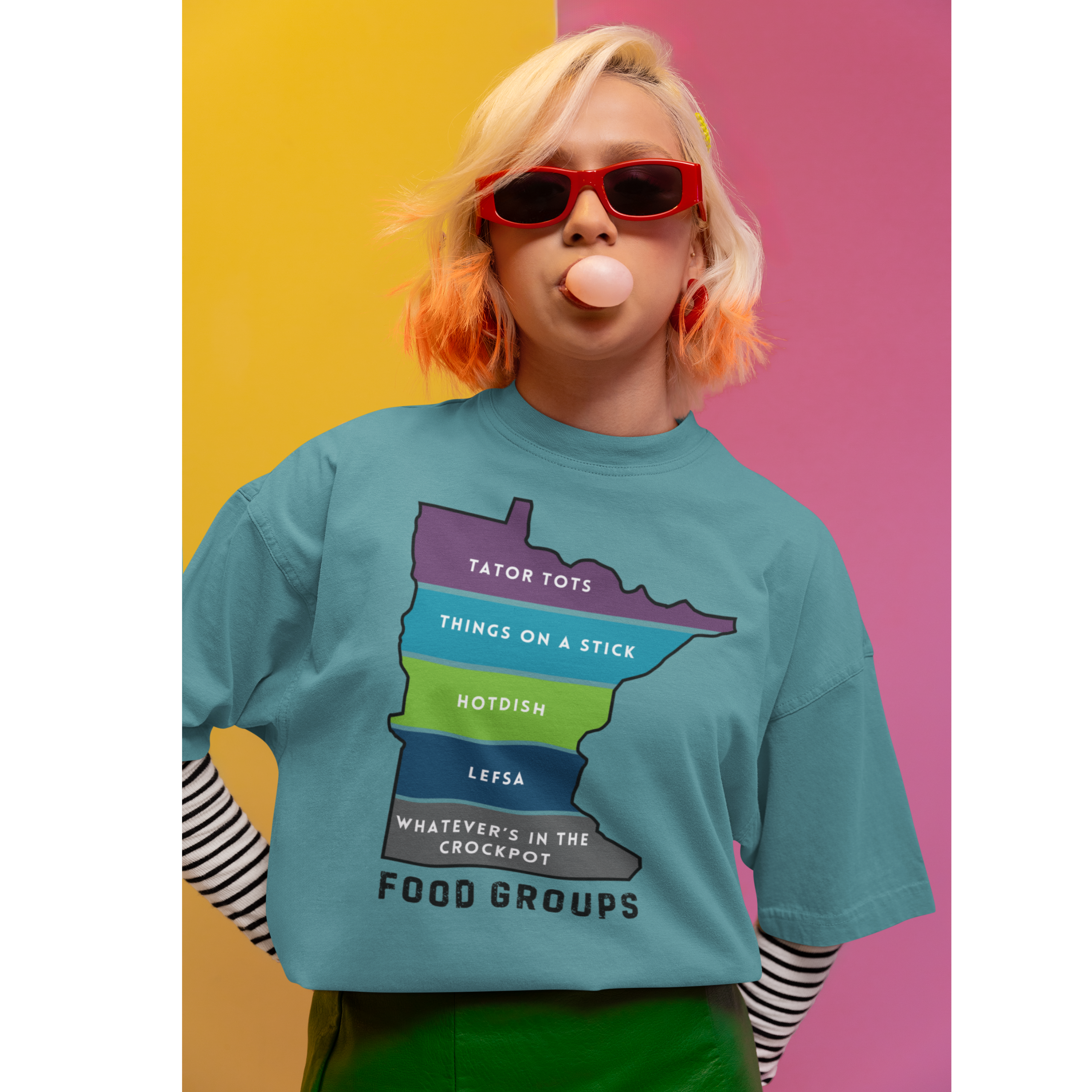 Minnesota Food Groups Unisex T-Shirt - Hotdish Things on a Stick Tater Tots Crockpot Lefsa Holiday product thumbnail image Minnesota Food Groups Unisex T-Shirt - Hotdish Things on a Stick Tater Tots Crockpot Lefsa Holiday product thumbnail image