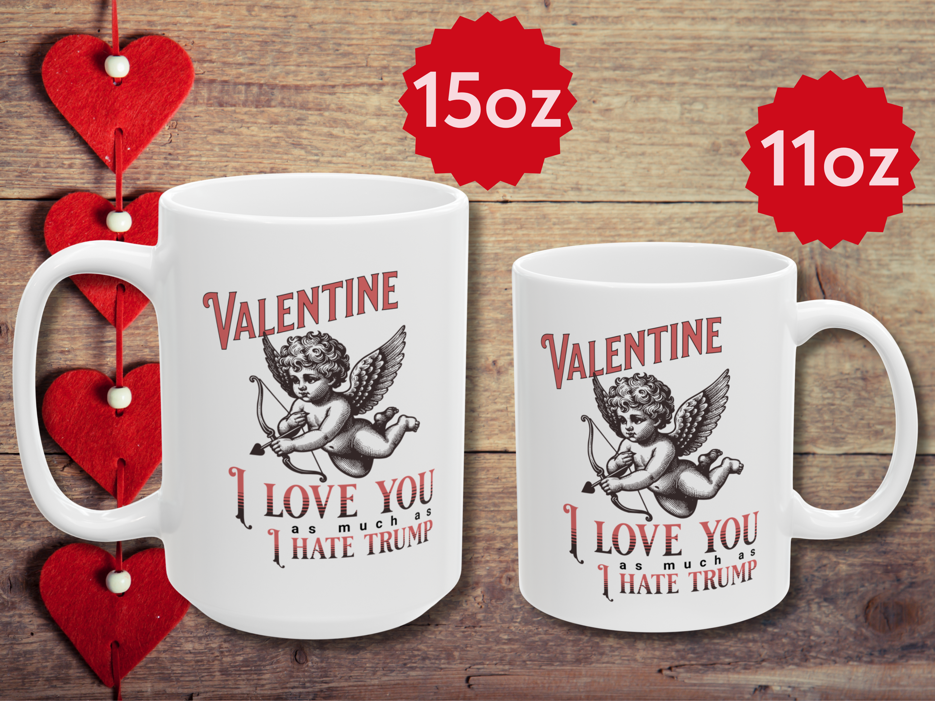 Anti-Trump Valentine Mug I Love You More Than I Hate Trump Anti-Trump Valentine Mug I Love You More Than I Hate Trump