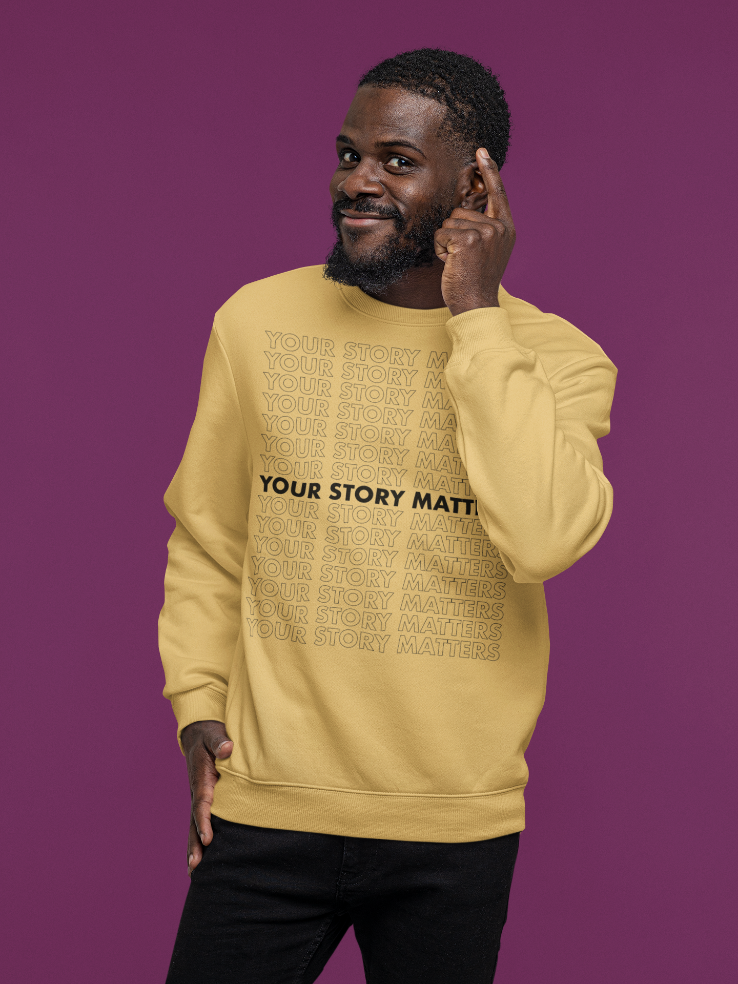 Your Faithful Reader 2025 Your Story Matters Version 2 Unisex Crew Neck Sweatshirt, 12 Colors product thumbnail image