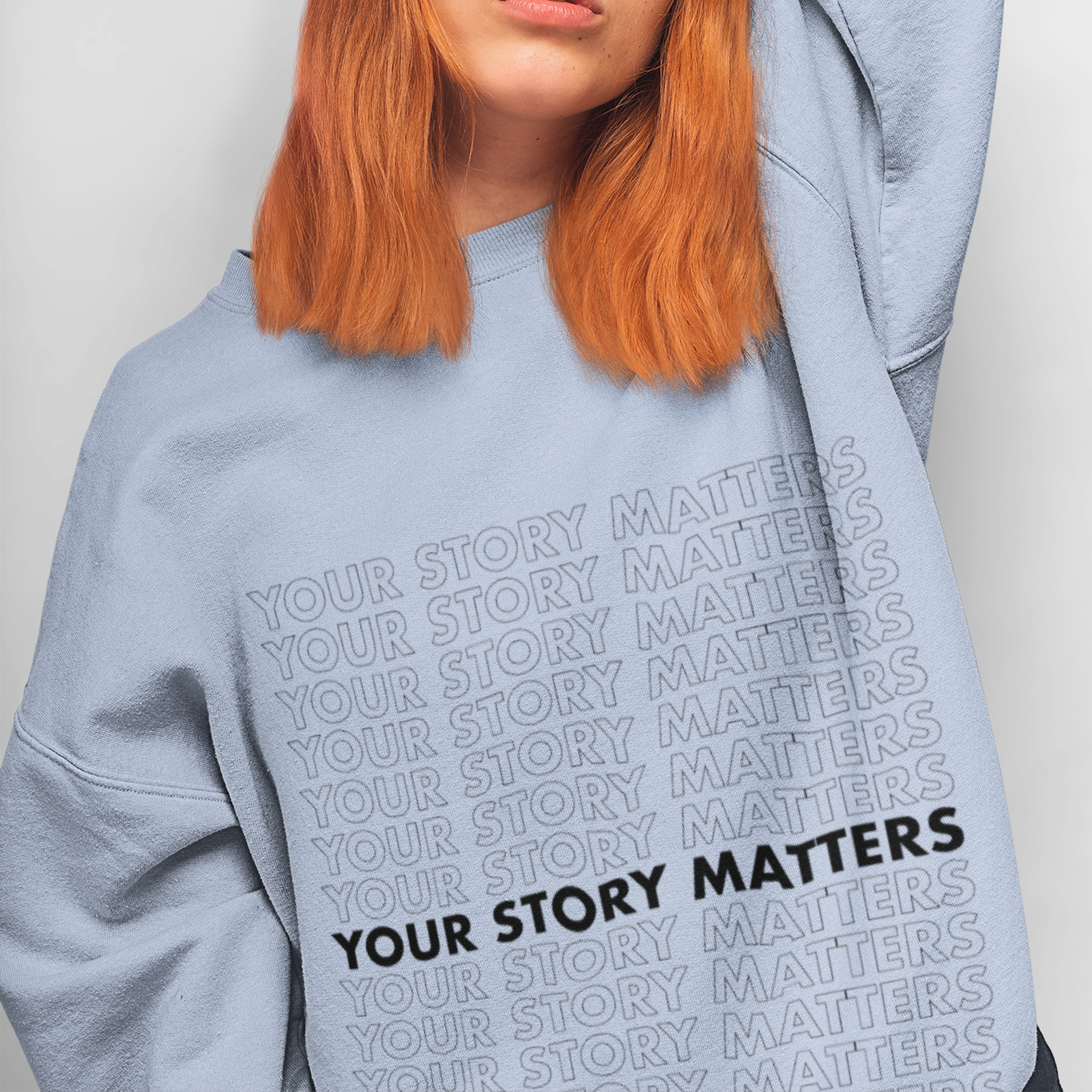 Your Faithful Reader 2025 Your Story Matters Version 2 Unisex Crew Neck Sweatshirt, 12 Colors product thumbnail image