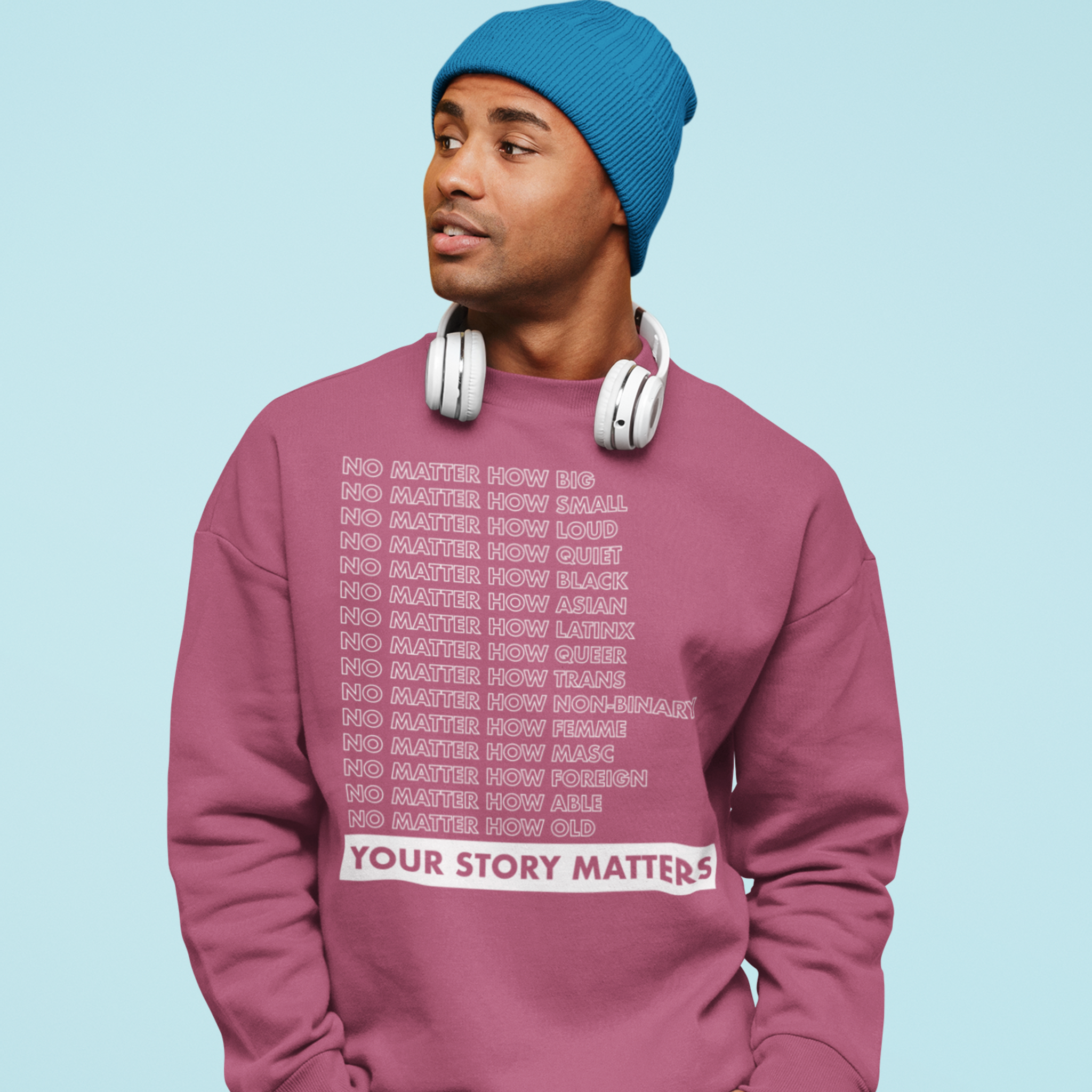 Your Faithful Reader 2025 Your Story Matters Version 2 Unisex Crew Neck Sweatshirt, 12 Colors