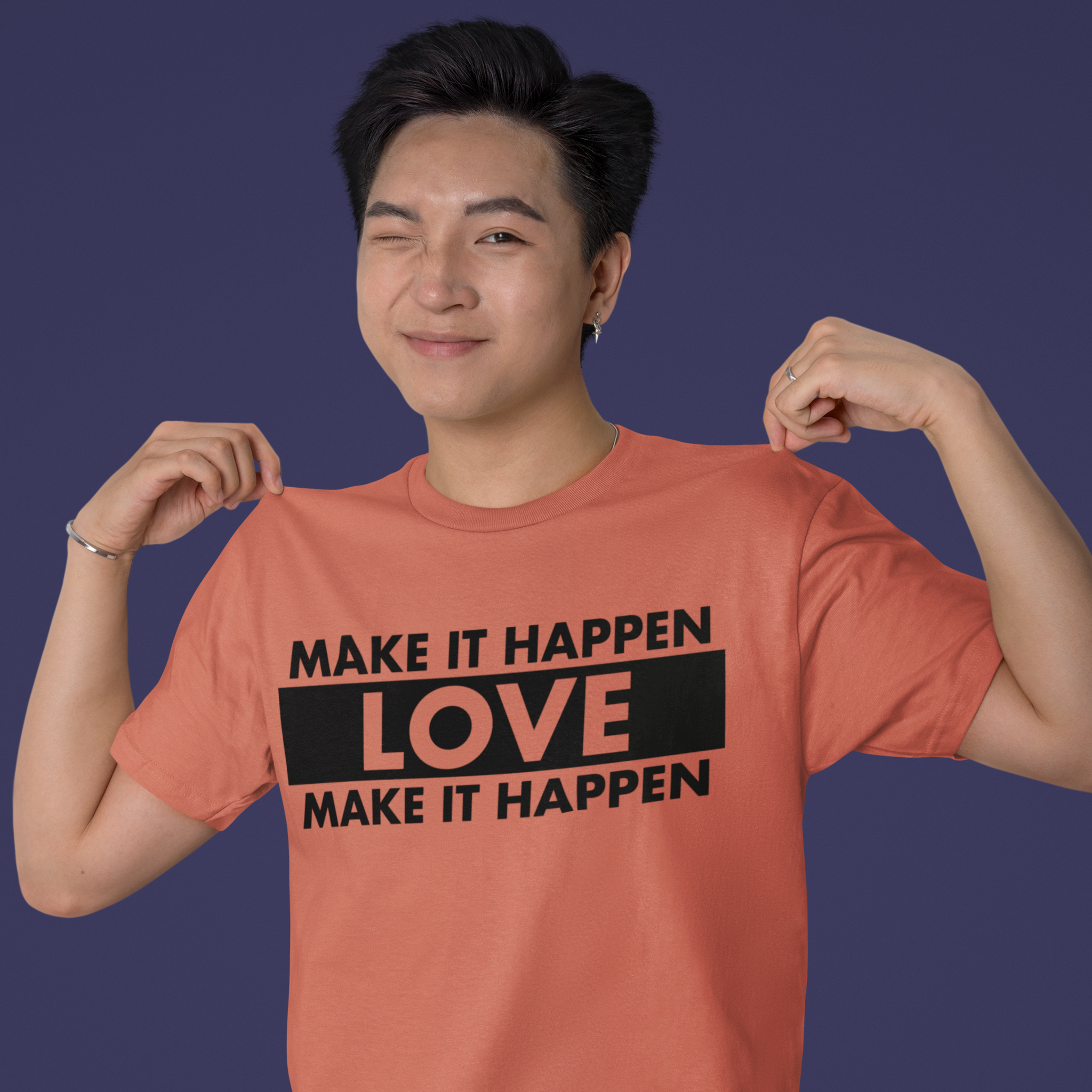 Your Faithful Reader 2025 Make It Happen Love Unisex Heavy Cotton Tee, 11 Colors