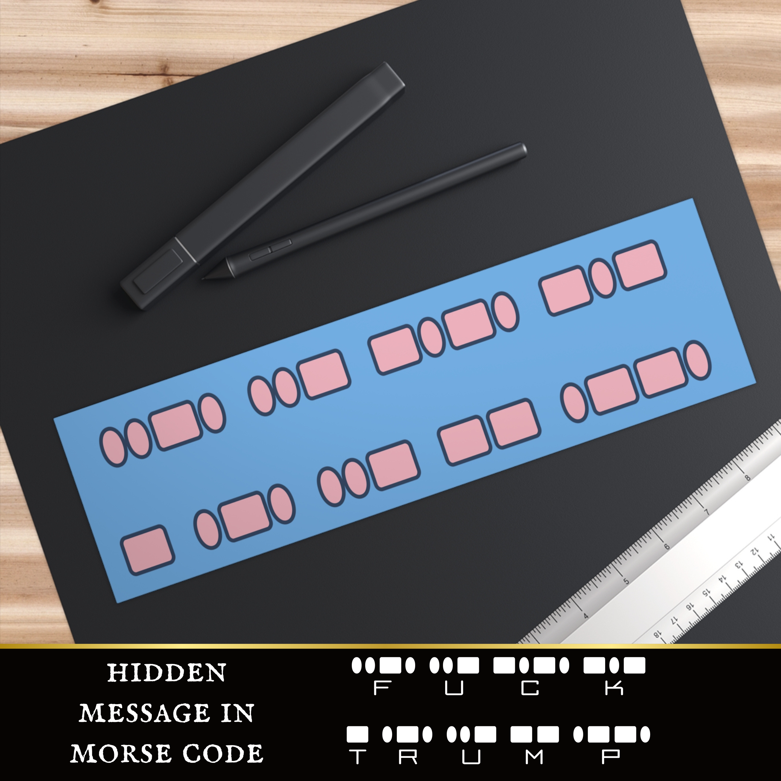 Fuck Trump Subtle Morse Code Bumper Stickers Fuck Trump Subtle Morse Code Bumper Stickers