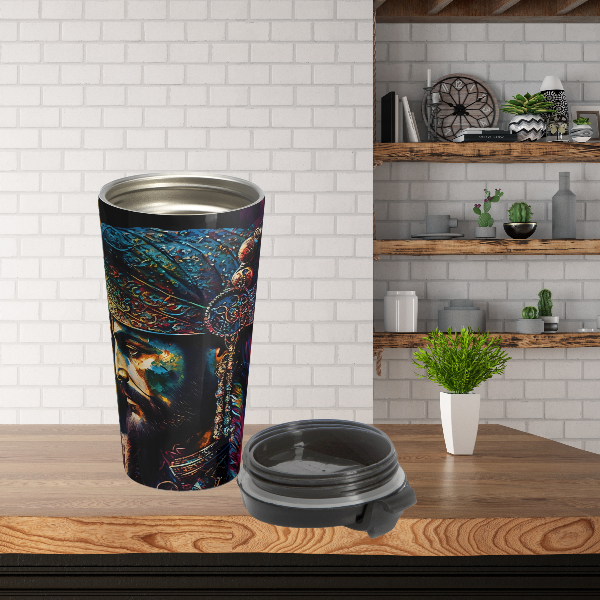 Ottoman Sultan Portrait Stained Steel Mug product thumbnail image Ottoman Sultan Portrait Stained Steel Mug product thumbnail image