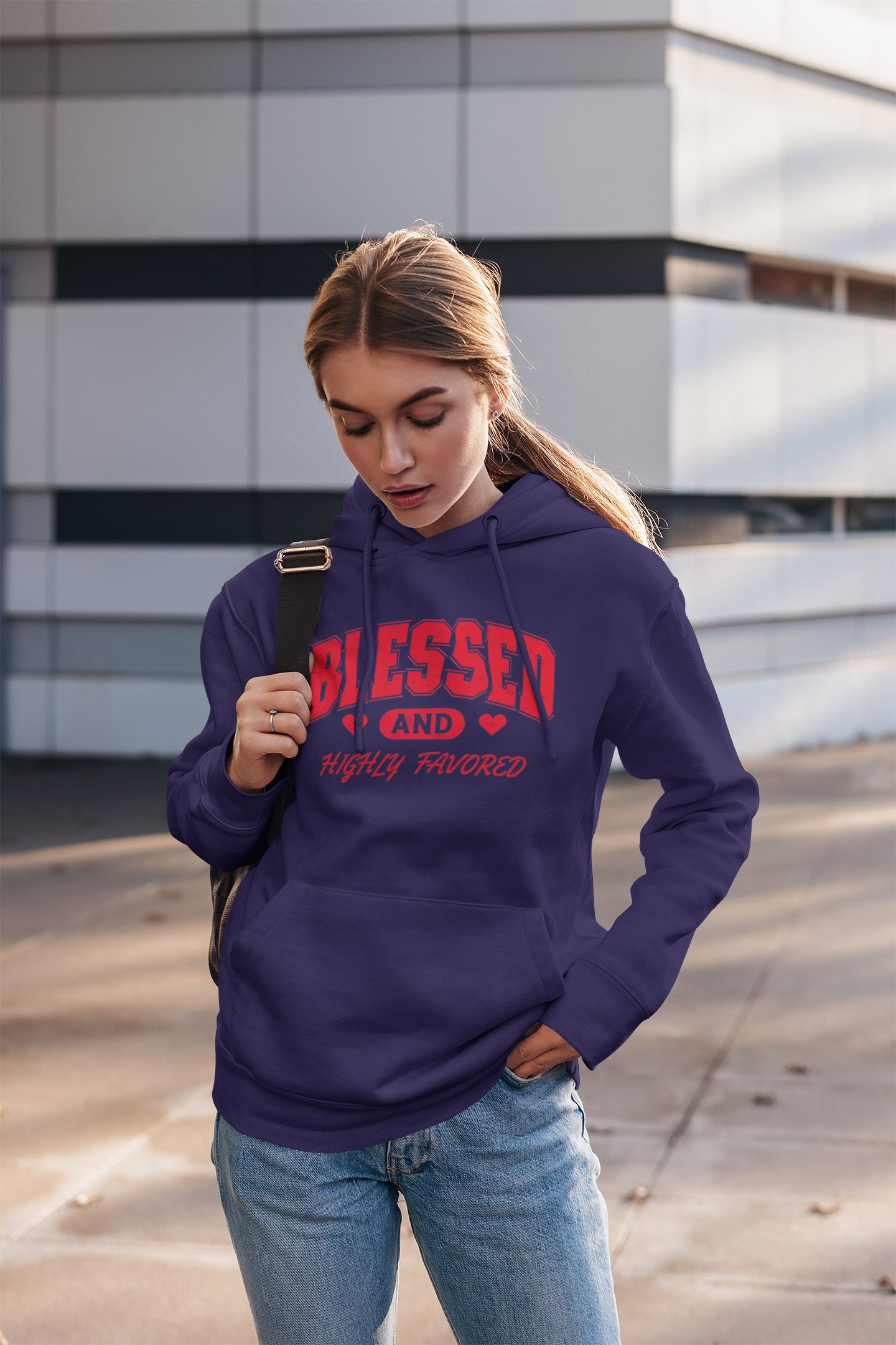 Blessed and Highly Favored Unisex Hoodie product thumbnail image Blessed and Highly Favored Unisex Hoodie product thumbnail image