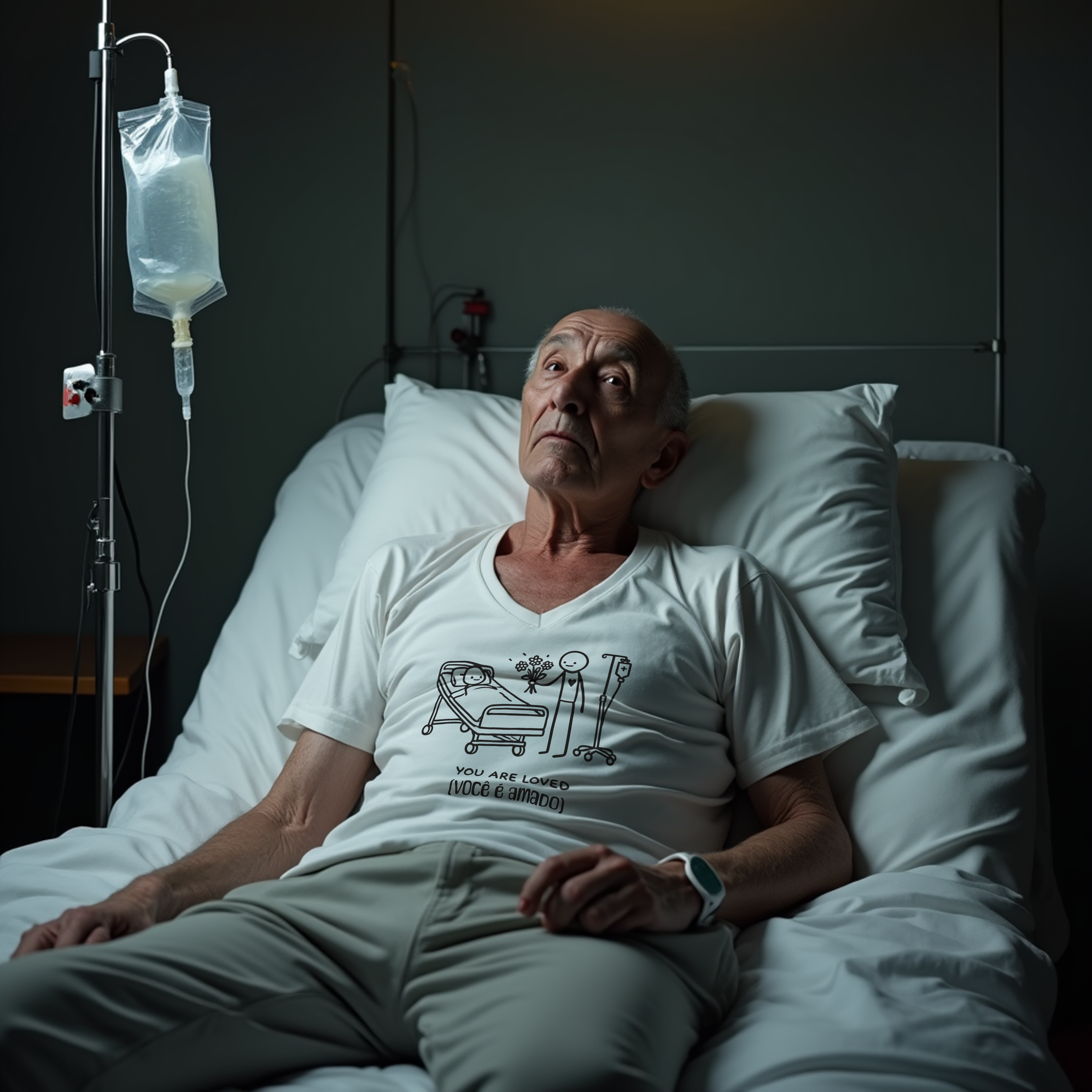 You Are Loved" Chemotherapy Support T-Shirt – Comfortable Hospital Wear product thumbnail image You Are Loved" Chemotherapy Support T-Shirt – Comfortable Hospital Wear product thumbnail image