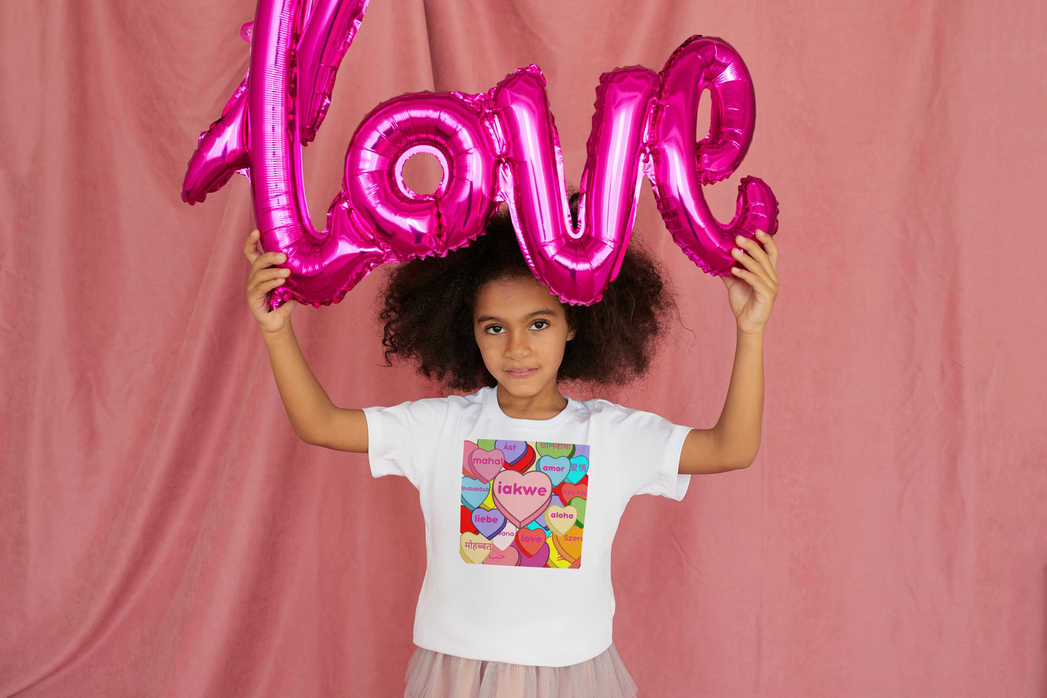 Unisex Kids Candy Heart Iakwe Tee product thumbnail image Unisex Kids Candy Heart Iakwe Tee product thumbnail image