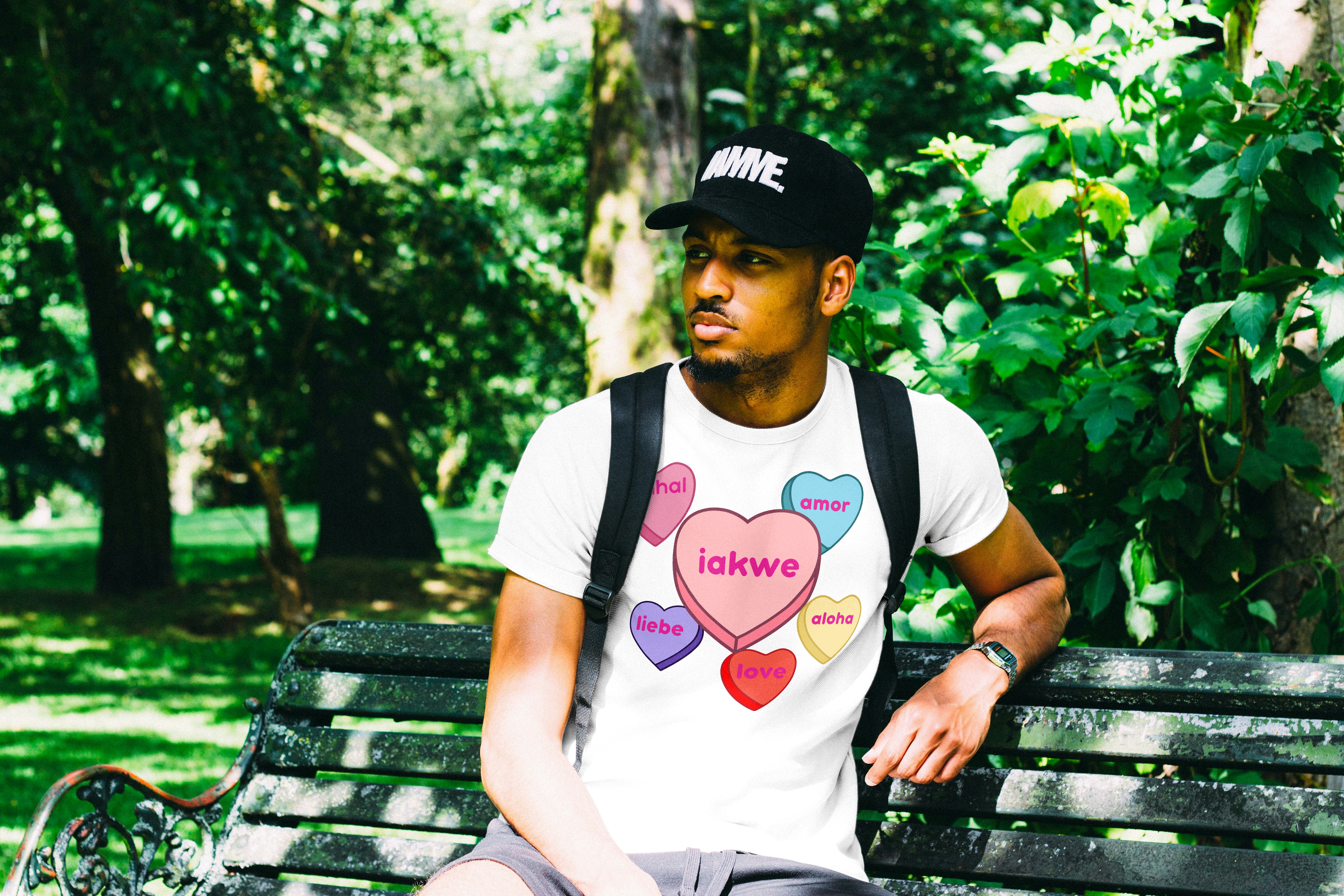 Candy hearts iakwe love Tee unisex product thumbnail image Candy hearts iakwe love Tee unisex product thumbnail image