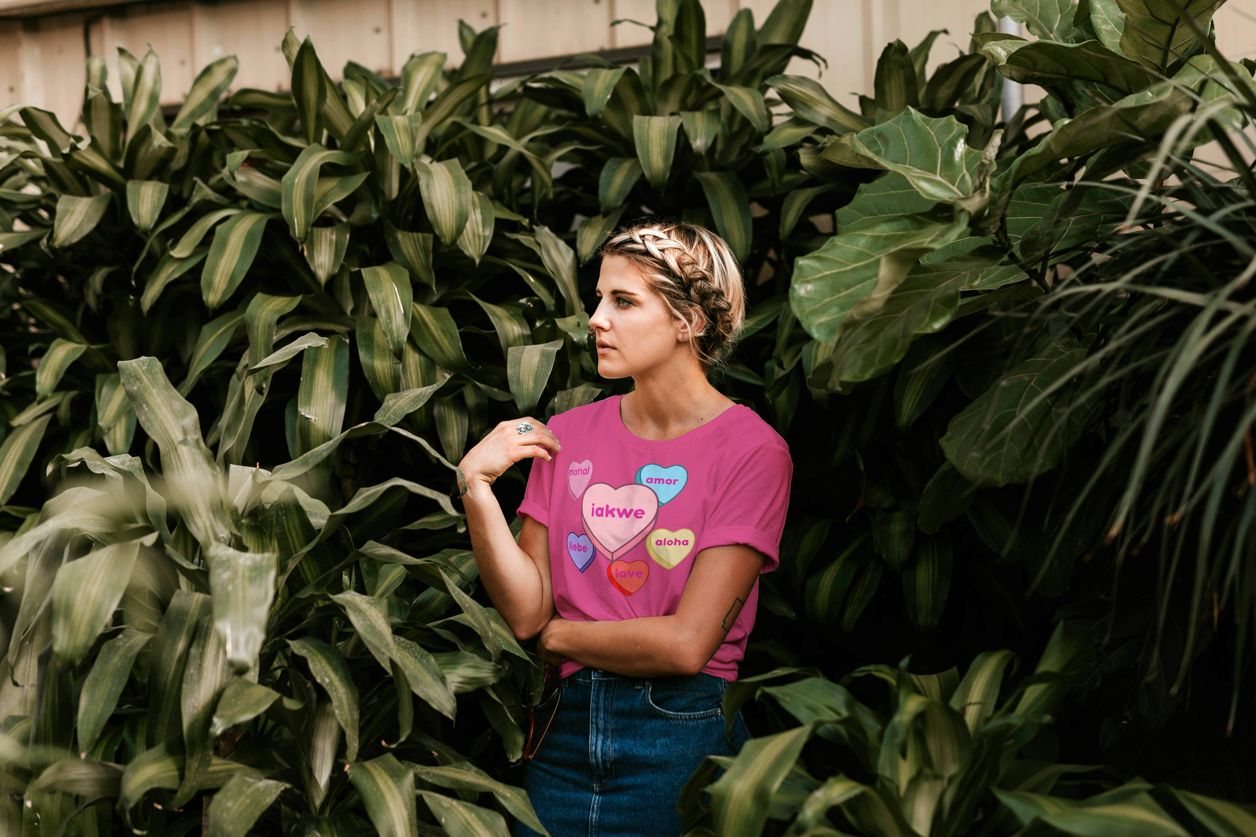 Candy hearts iakwe love Tee unisex product thumbnail image Candy hearts iakwe love Tee unisex product thumbnail image