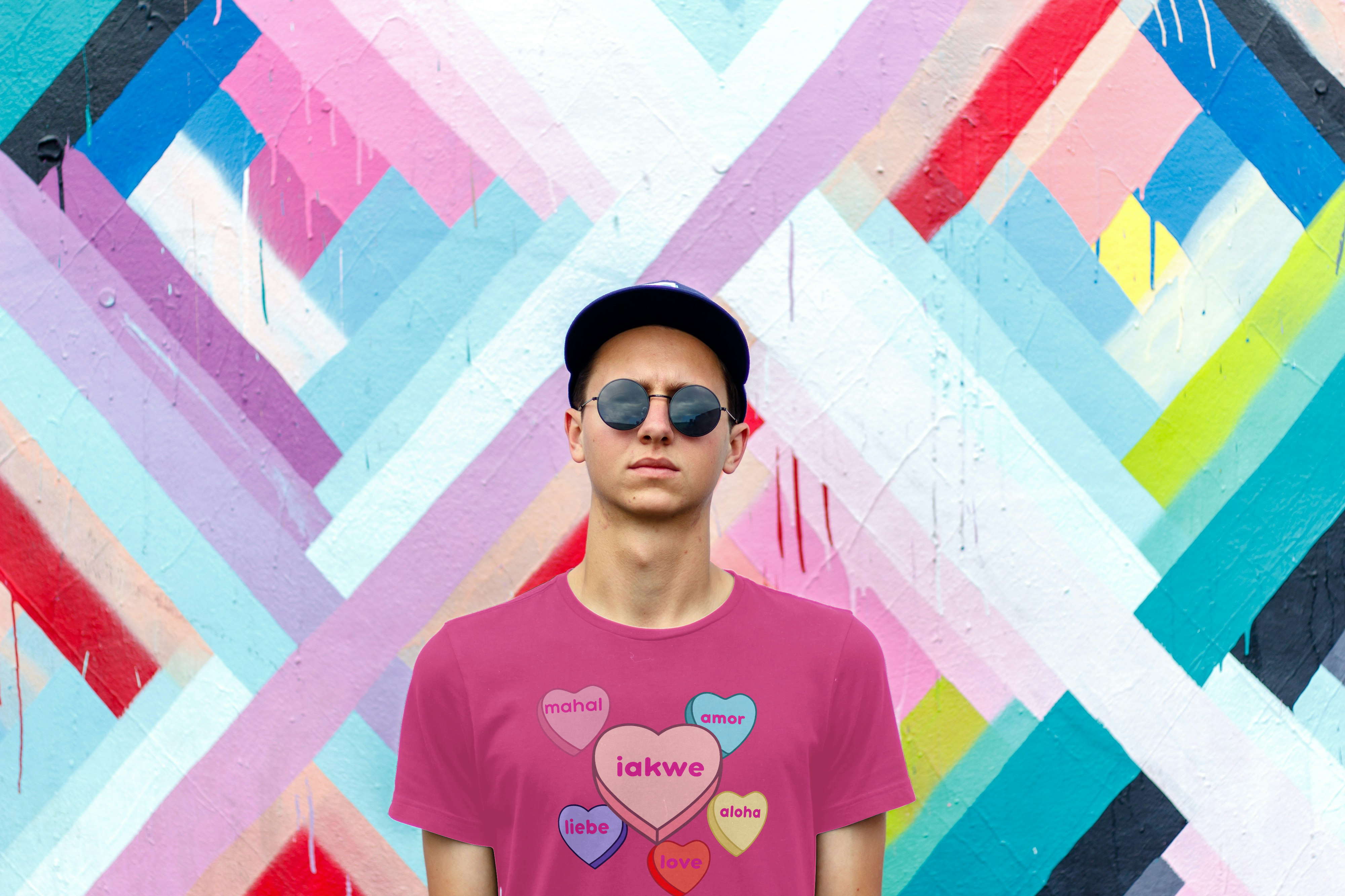 Candy hearts iakwe love Tee unisex product thumbnail image Candy hearts iakwe love Tee unisex product thumbnail image