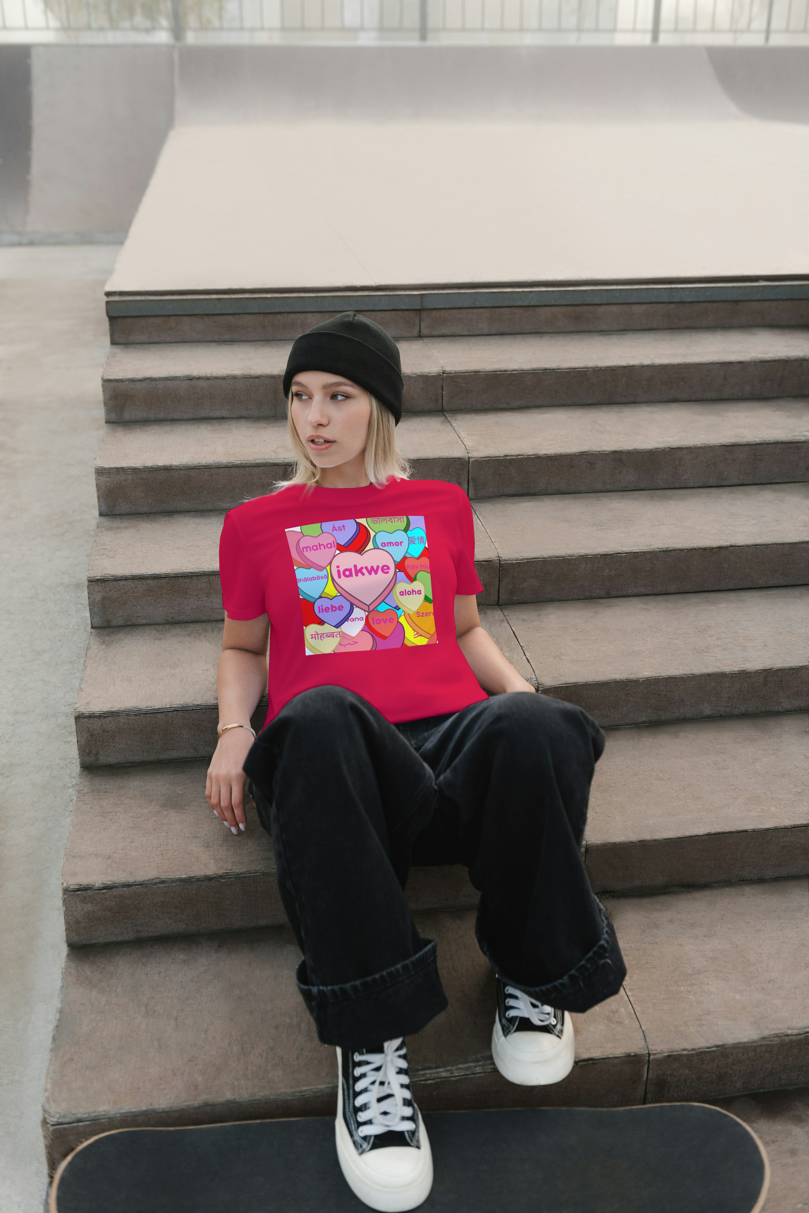 Candy hearts iakwe love Tee unisex Candy hearts iakwe love Tee unisex