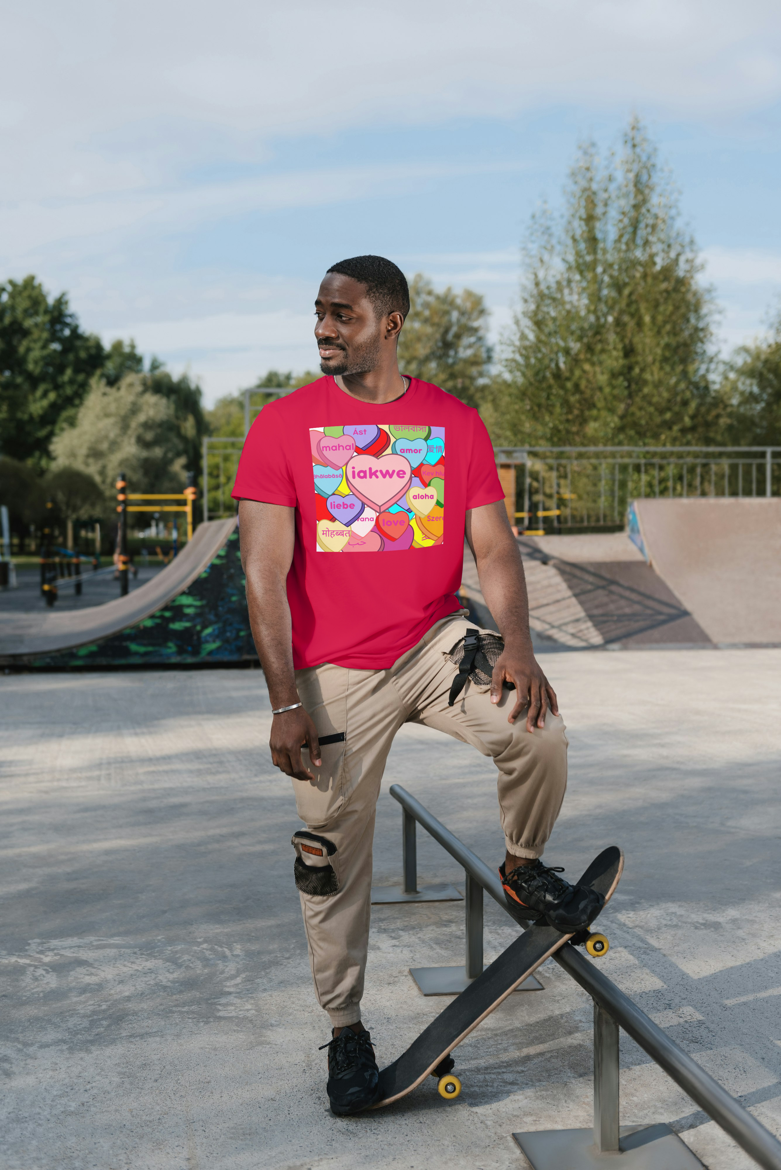 Candy hearts iakwe love Tee unisex product thumbnail image Candy hearts iakwe love Tee unisex product thumbnail image