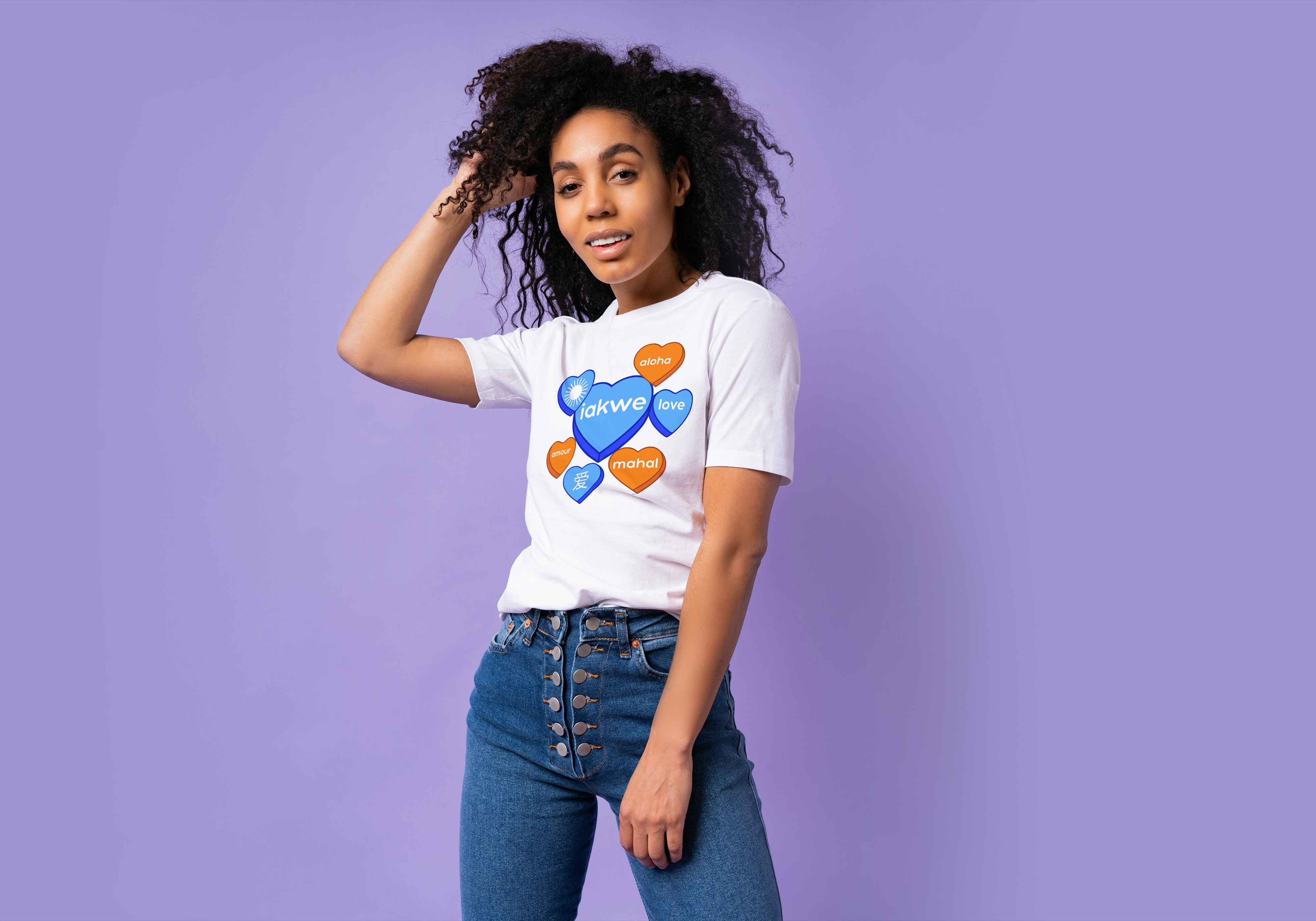 Candy hearts iakwe love Tee unisex