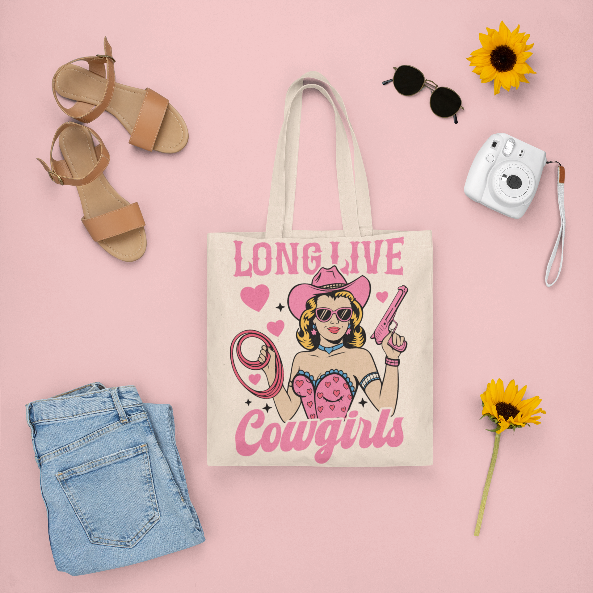 Cowgirl Tote Bag "Long Live Cowgirls" Cowgirl Tote Bag "Long Live Cowgirls"