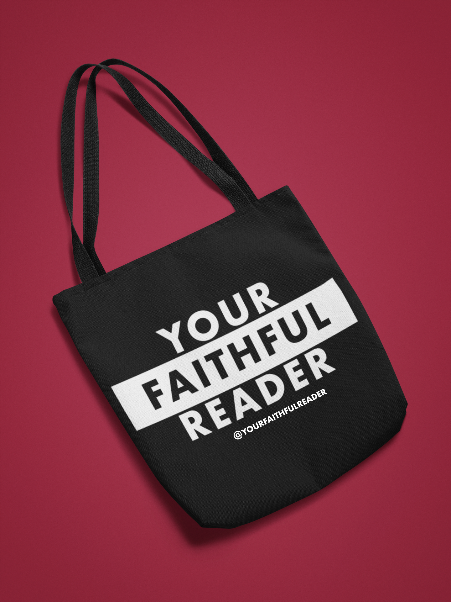 Your Faithful Reader 2025 Your Biggest Fan Black Canvas Tote Bag, 5-Color Straps product thumbnail image Your Faithful Reader 2025 Your Biggest Fan Black Canvas Tote Bag, 5-Color Straps product thumbnail image