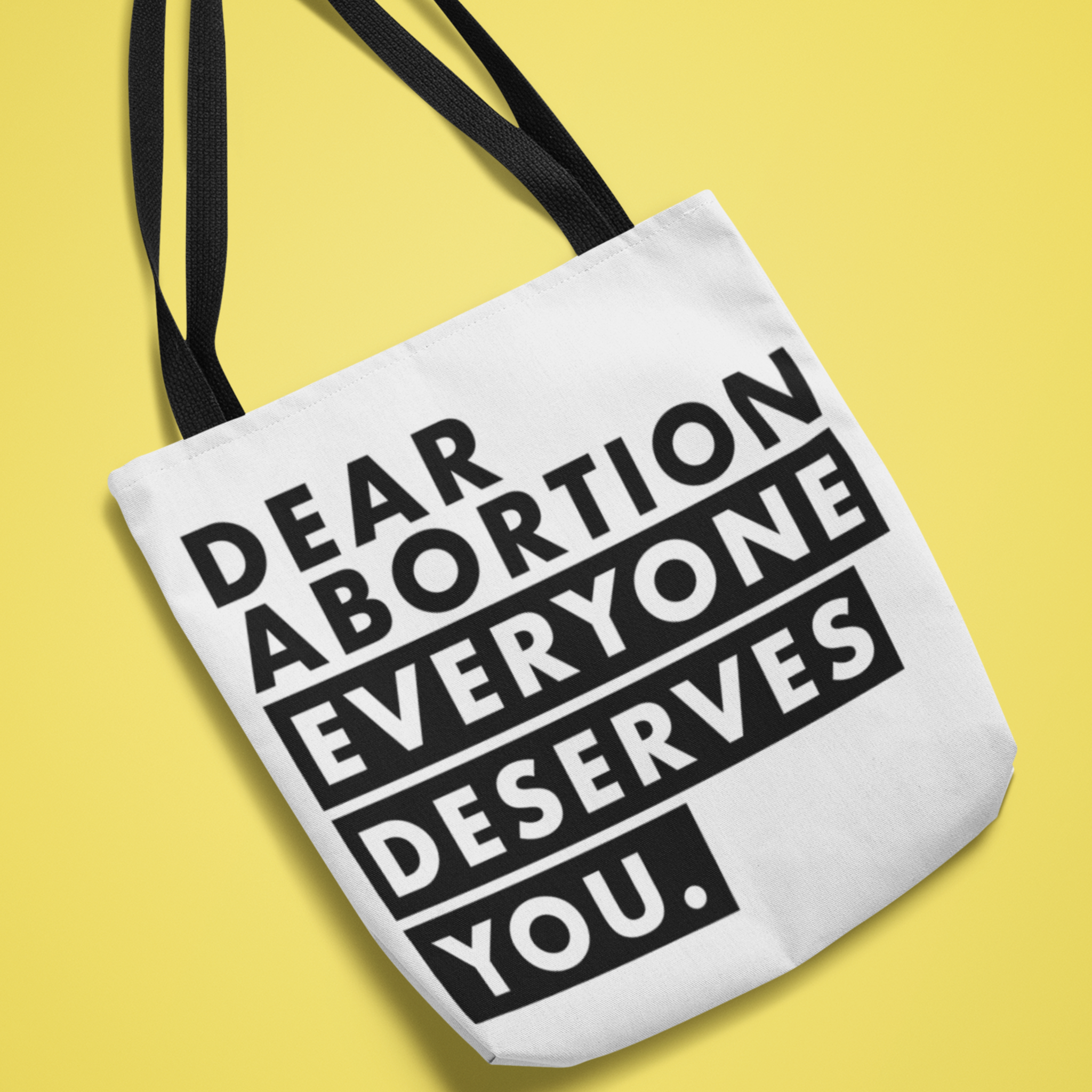 Your Faithful Reader 2025 Dear Abortion White Canvas Tote Bag, 5-Color Straps product thumbnail image Your Faithful Reader 2025 Dear Abortion White Canvas Tote Bag, 5-Color Straps product thumbnail image