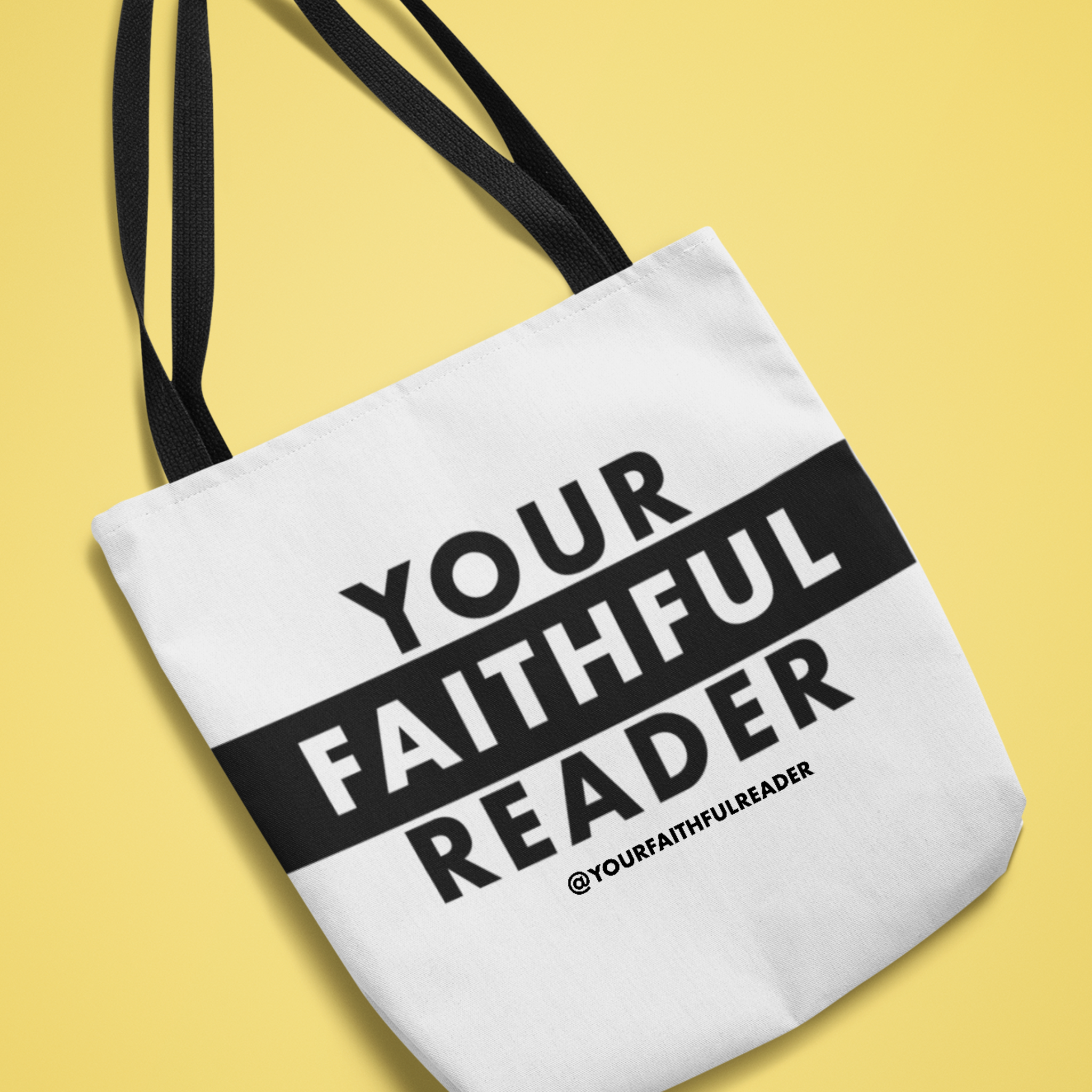 Your Faithful Reader 2025 Dear Abortion White Canvas Tote Bag, 5-Color Straps product thumbnail image