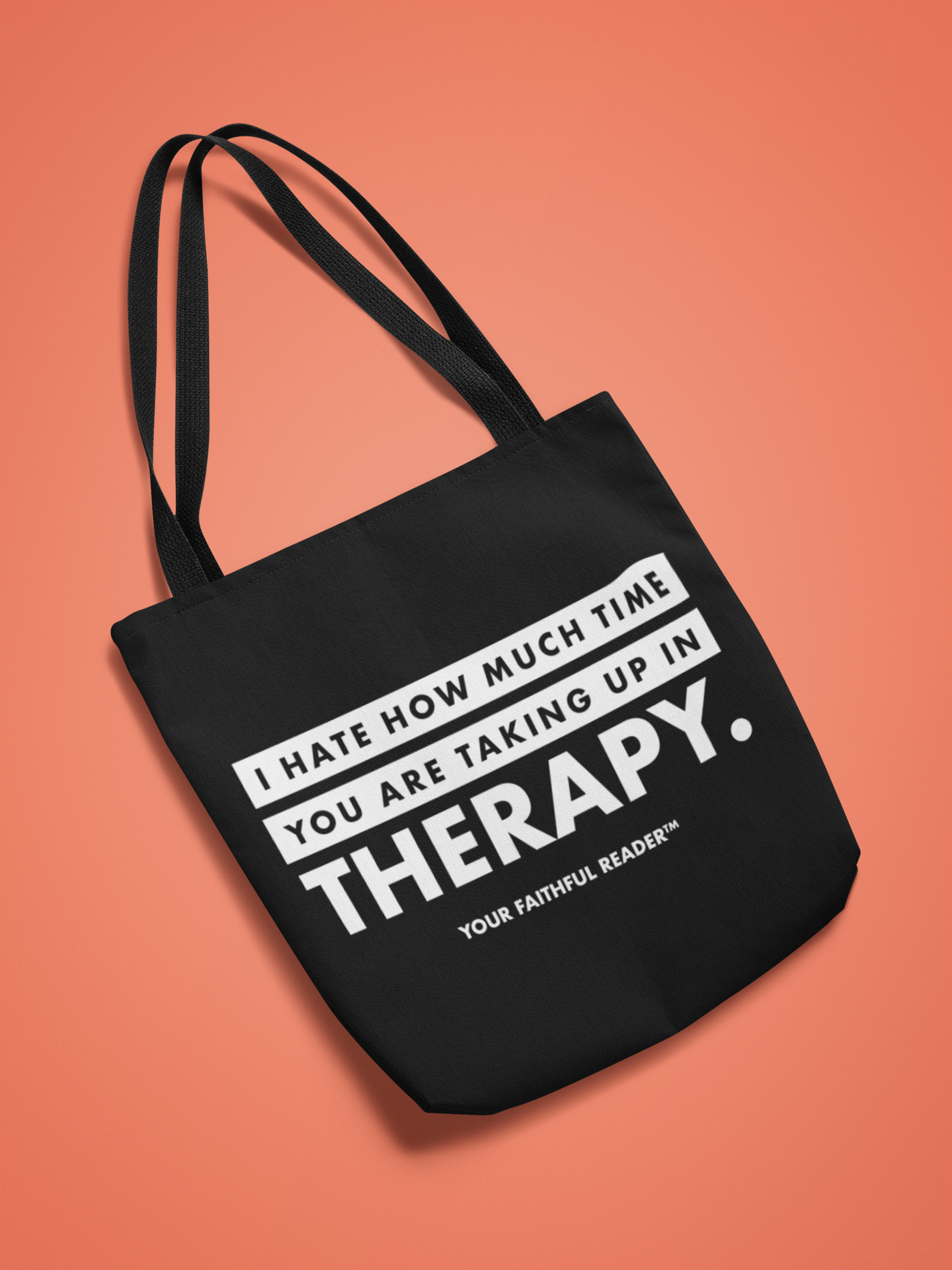 Your Faithful Reader 2025 Dear Capitalism Black Canvas Tote Bag, 5-Color Straps product thumbnail image