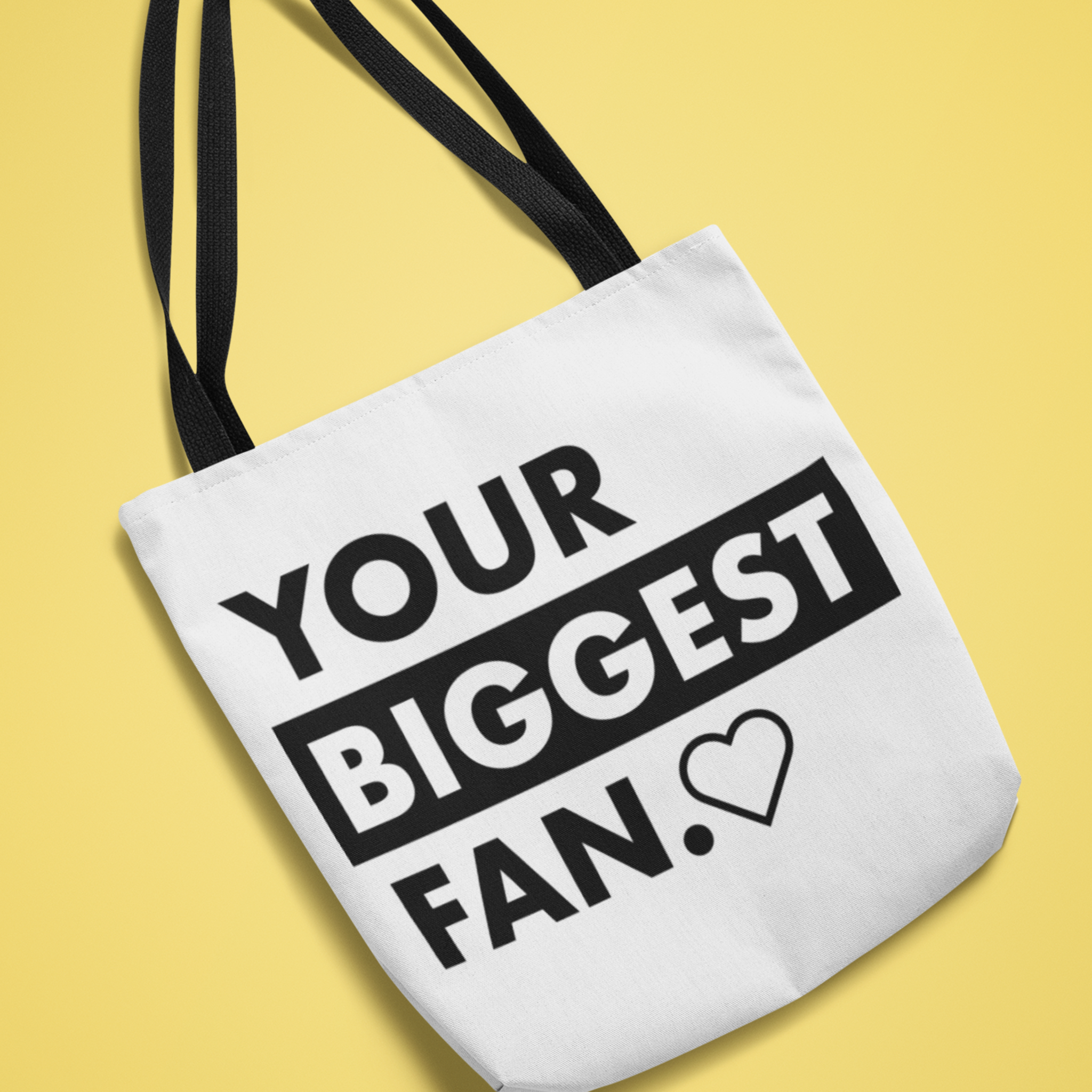 Your Faithful Reader 2025 Your Biggest Fan White Canvas Tote Bag, 5-Color Straps product thumbnail image