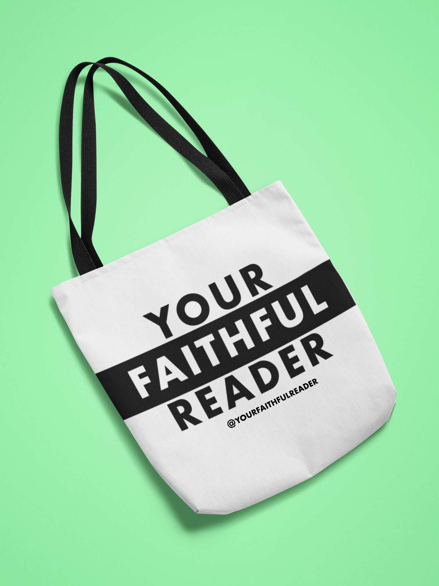 Your Faithful Reader 2025 Make It Happen Love White Canvas Tote Bag, 5-Color Straps product thumbnail image Your Faithful Reader 2025 Make It Happen Love White Canvas Tote Bag, 5-Color Straps product thumbnail image