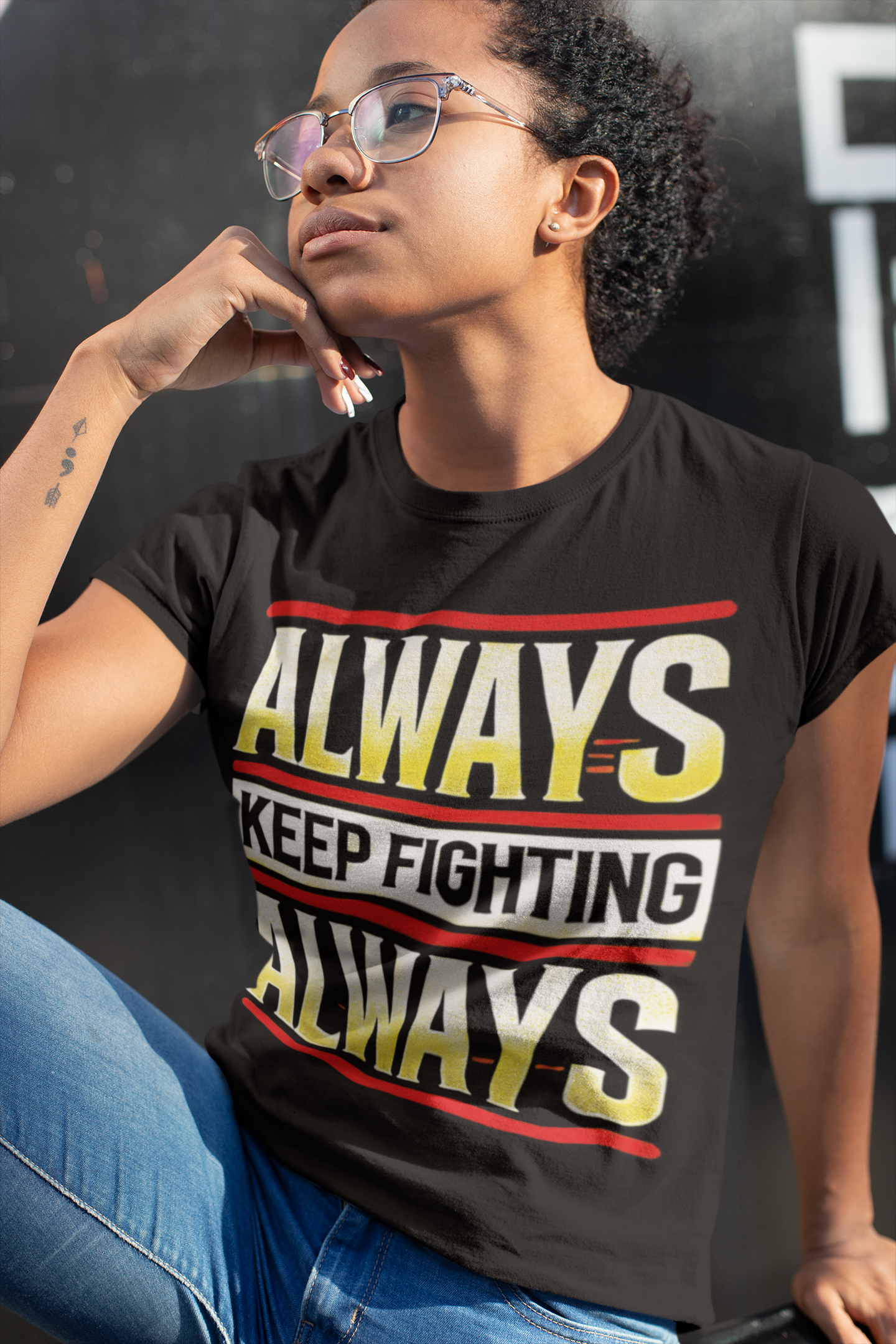 ALWAYS KEEP FIGHTING Tee product thumbnail image