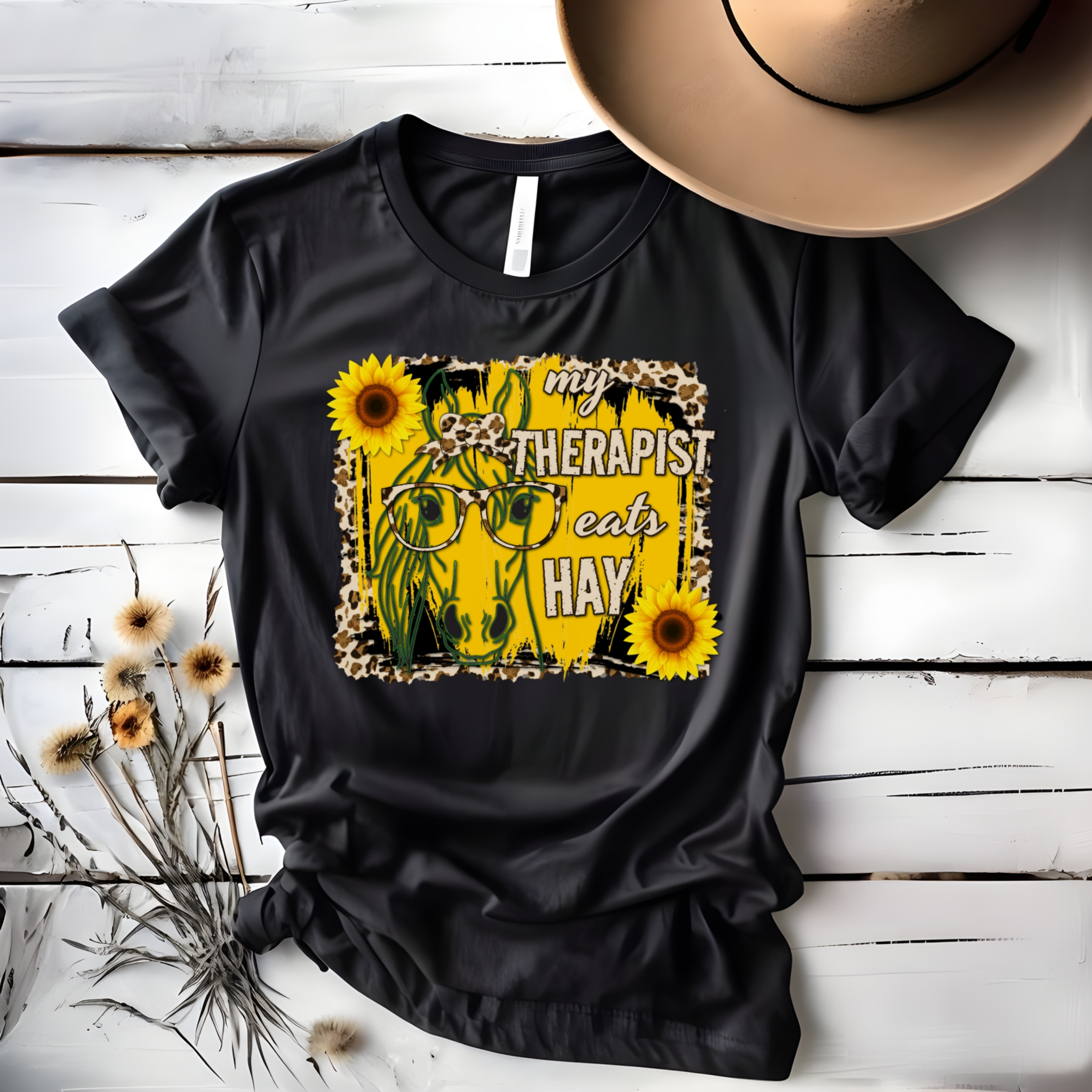 My Therapist Eats Hay T-Shirt product thumbnail image My Therapist Eats Hay T-Shirt product thumbnail image