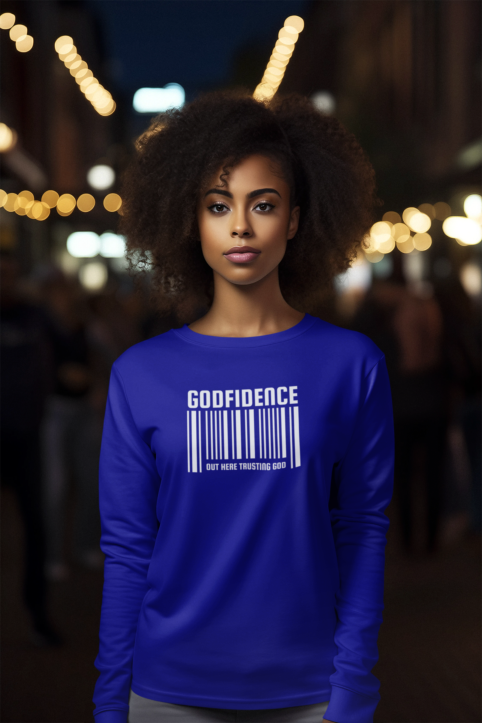 Godfidence Christian Long Sleeve Tee product thumbnail image Godfidence Christian Long Sleeve Tee product thumbnail image
