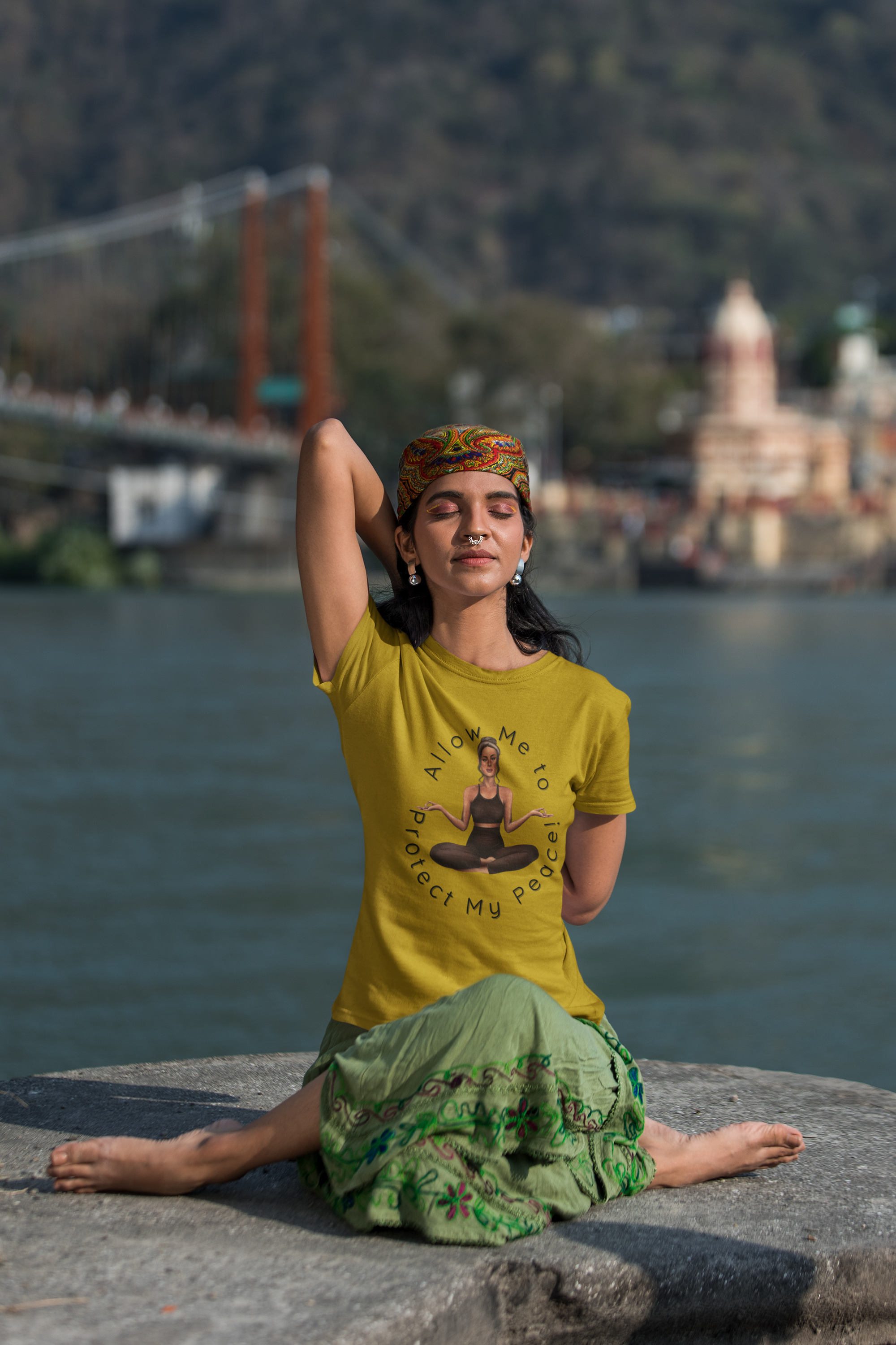 Protect My Peace Yoga Art, Serenity Yoga T-Shirt, Yoga Instructor Shirt, T-Shirt Gift for Yoga Instructor, Gift for Yoga Enthusiast, Fitness Instructor Gift product thumbnail image